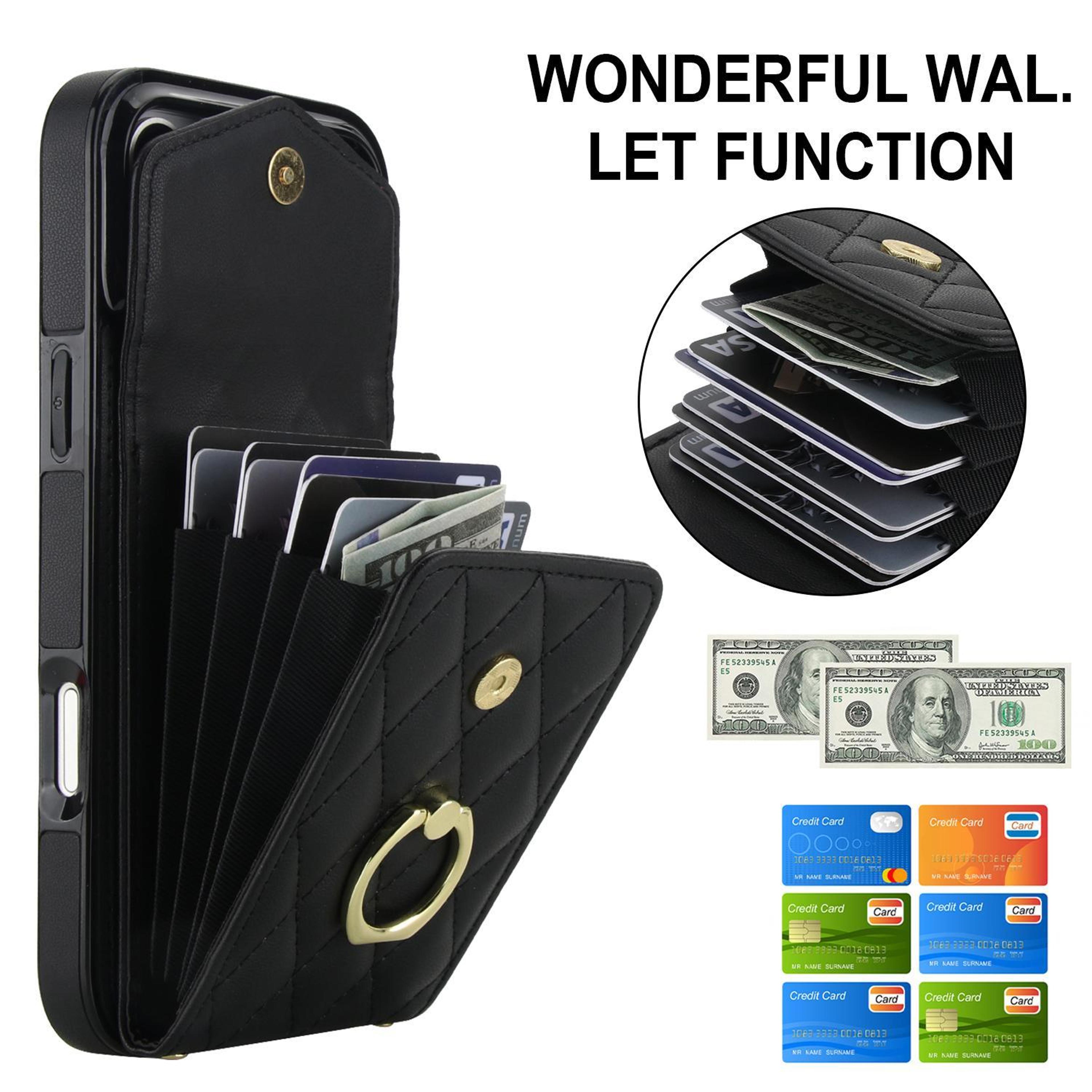 IPhone 18 Pro Wallet Case With RFID Protection And Long Crossbody Lanyard 1