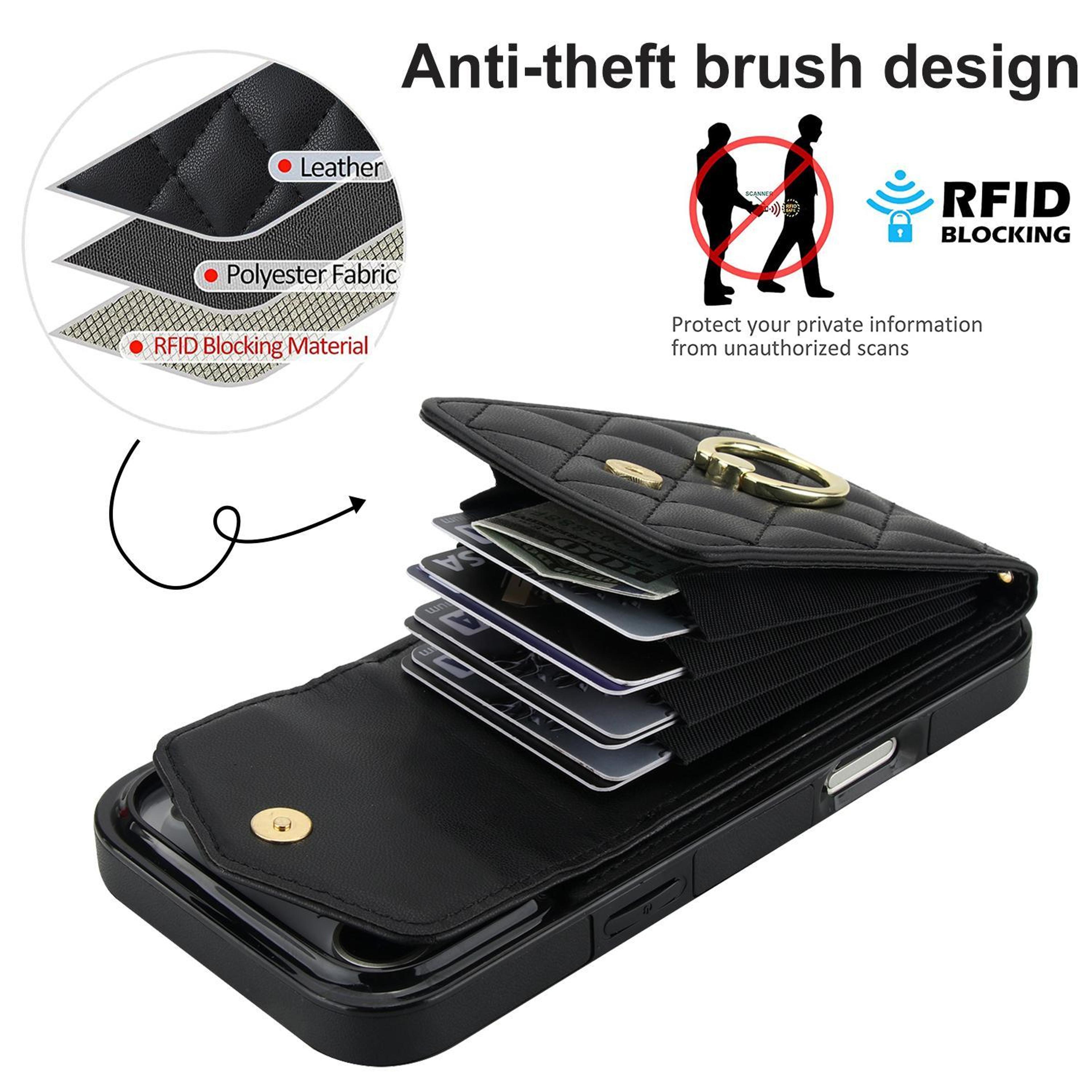 IPhone 18 Pro Max Wallet Case With RFID Protection And Long Crossbody Lanyard 4