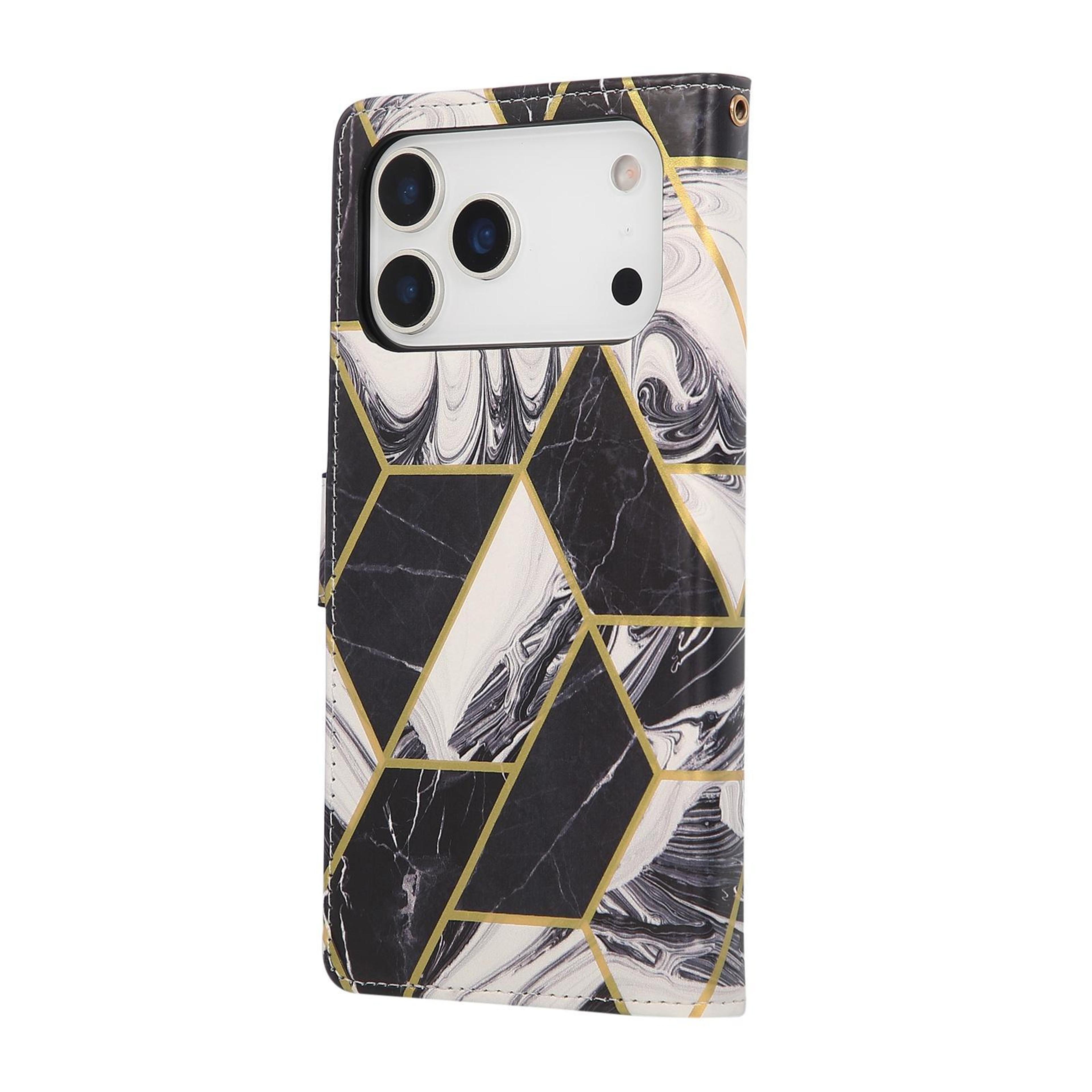 IPhone 18 Pro Max Marble Leather Wallet Case With Card Slots And Stand 1