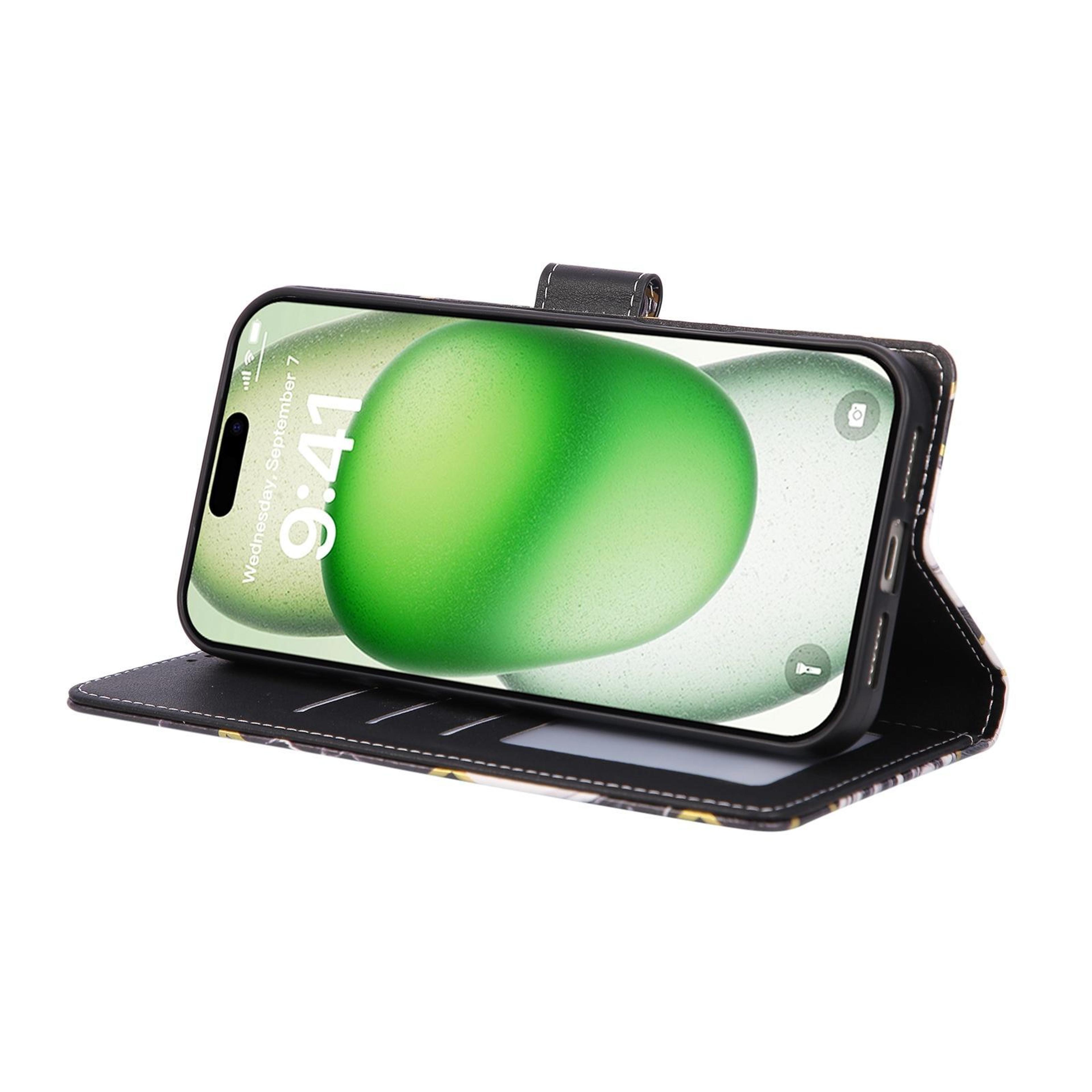 IPhone 18 Pro Max Marble Leather Wallet Case With Card Slots And Stand 5