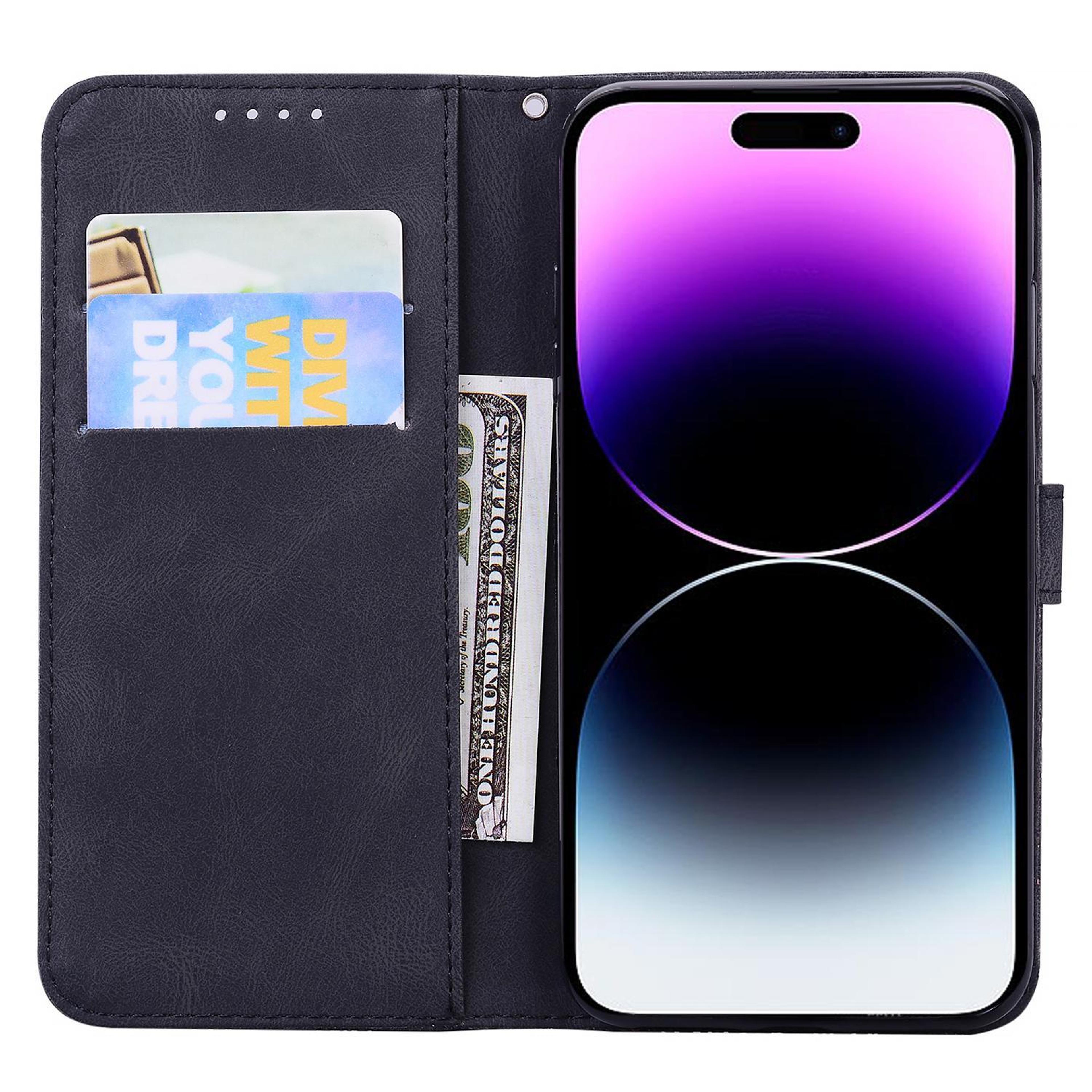 IPhone 18 Pro Max Butterfly Embossed PU Leather Flip Wallet Case 3