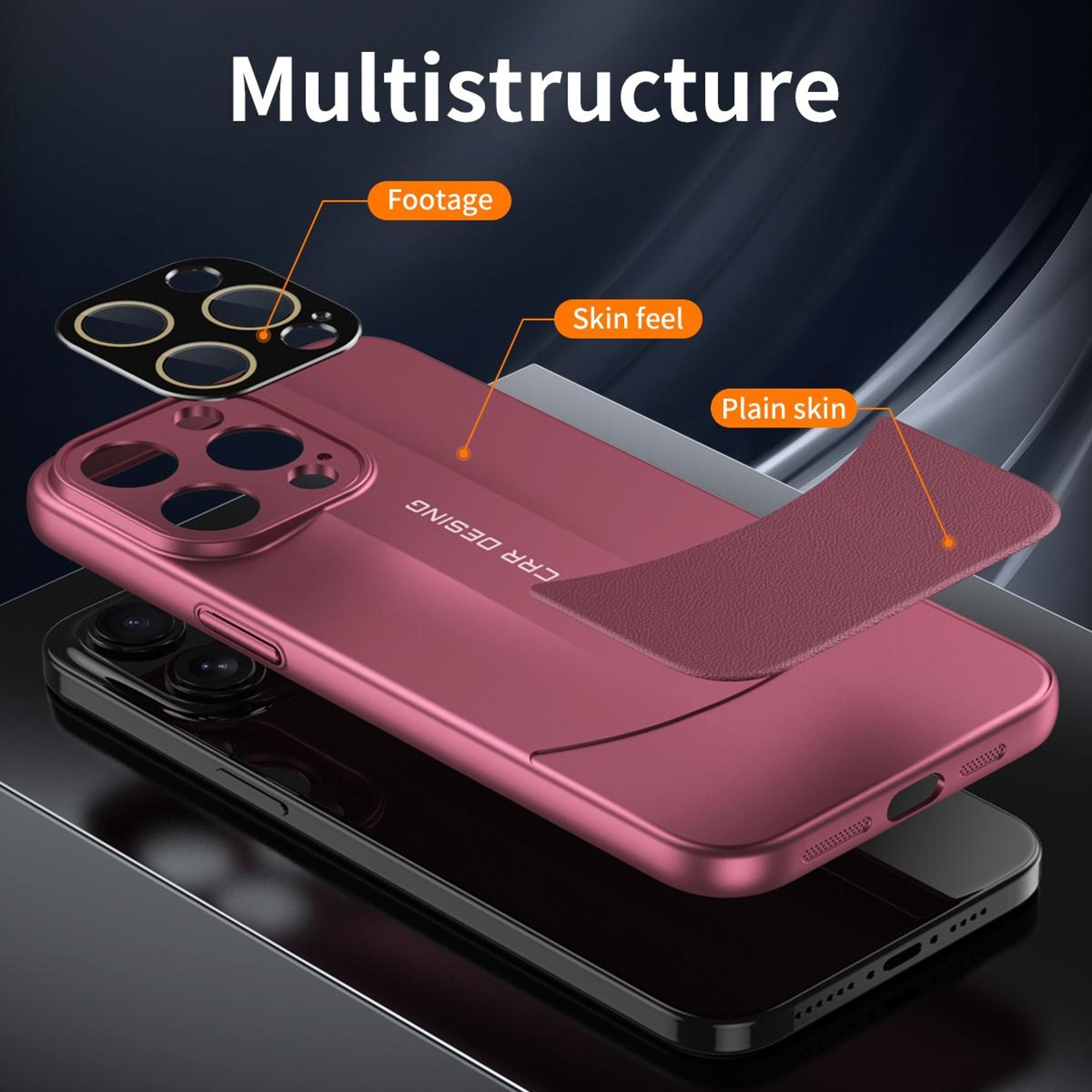 IPhone 18 Pro Vegan Leather Phone Case With Full Coverage And Camera Protection 4