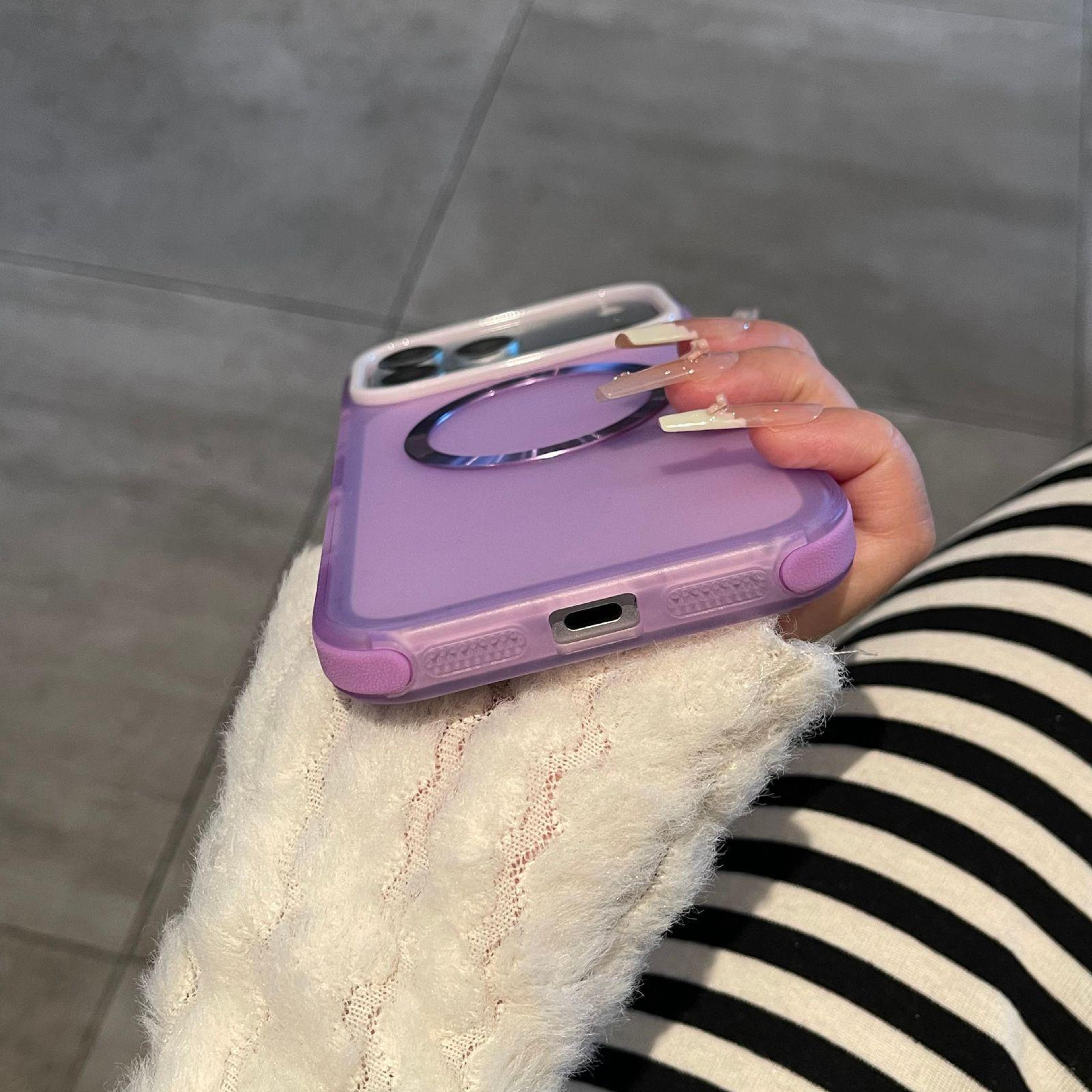 IPhone 18 Pro Magnetic Case With DualColor Translucent Matte Finish 3