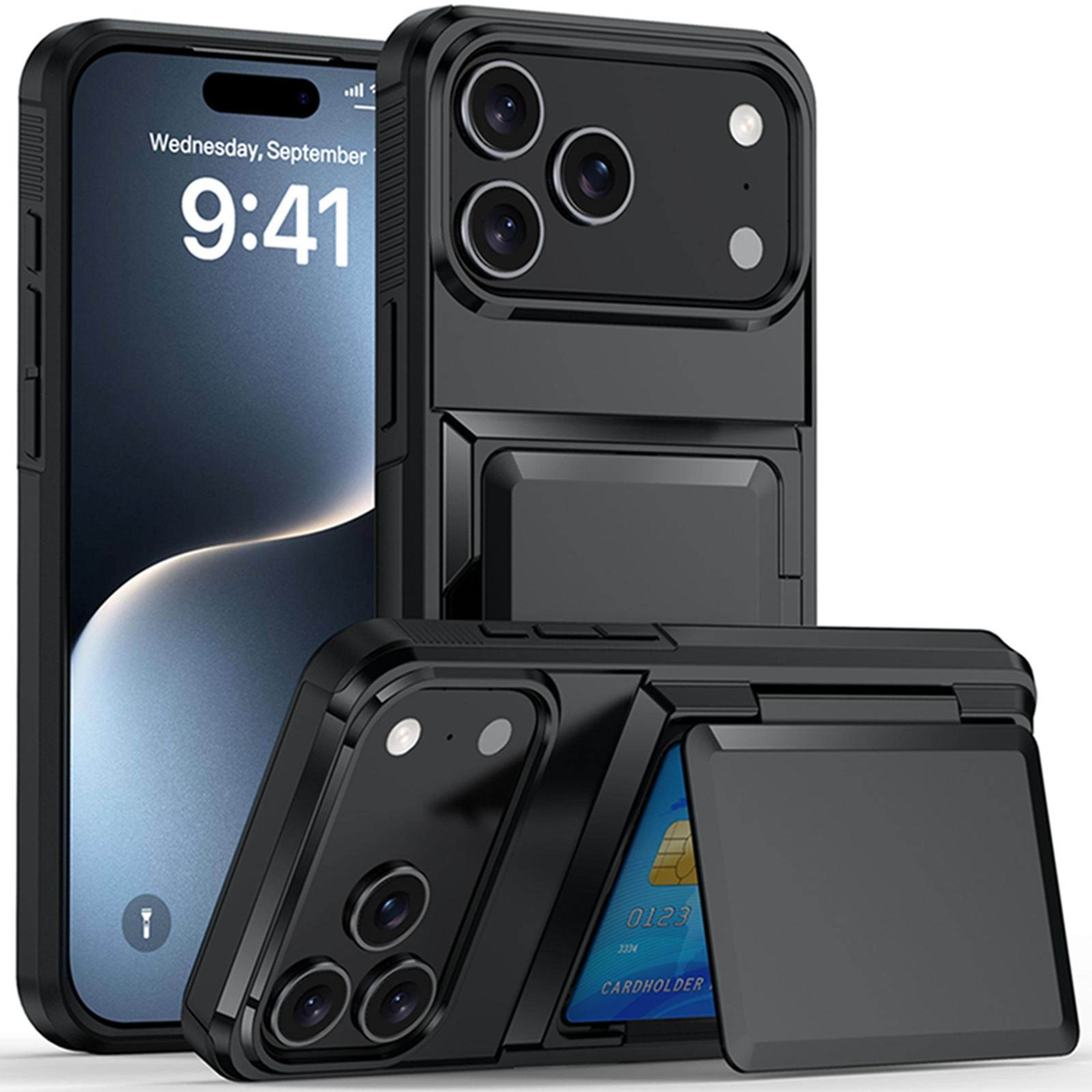 iphone 18 pro max card slot phone case with raised edge protection