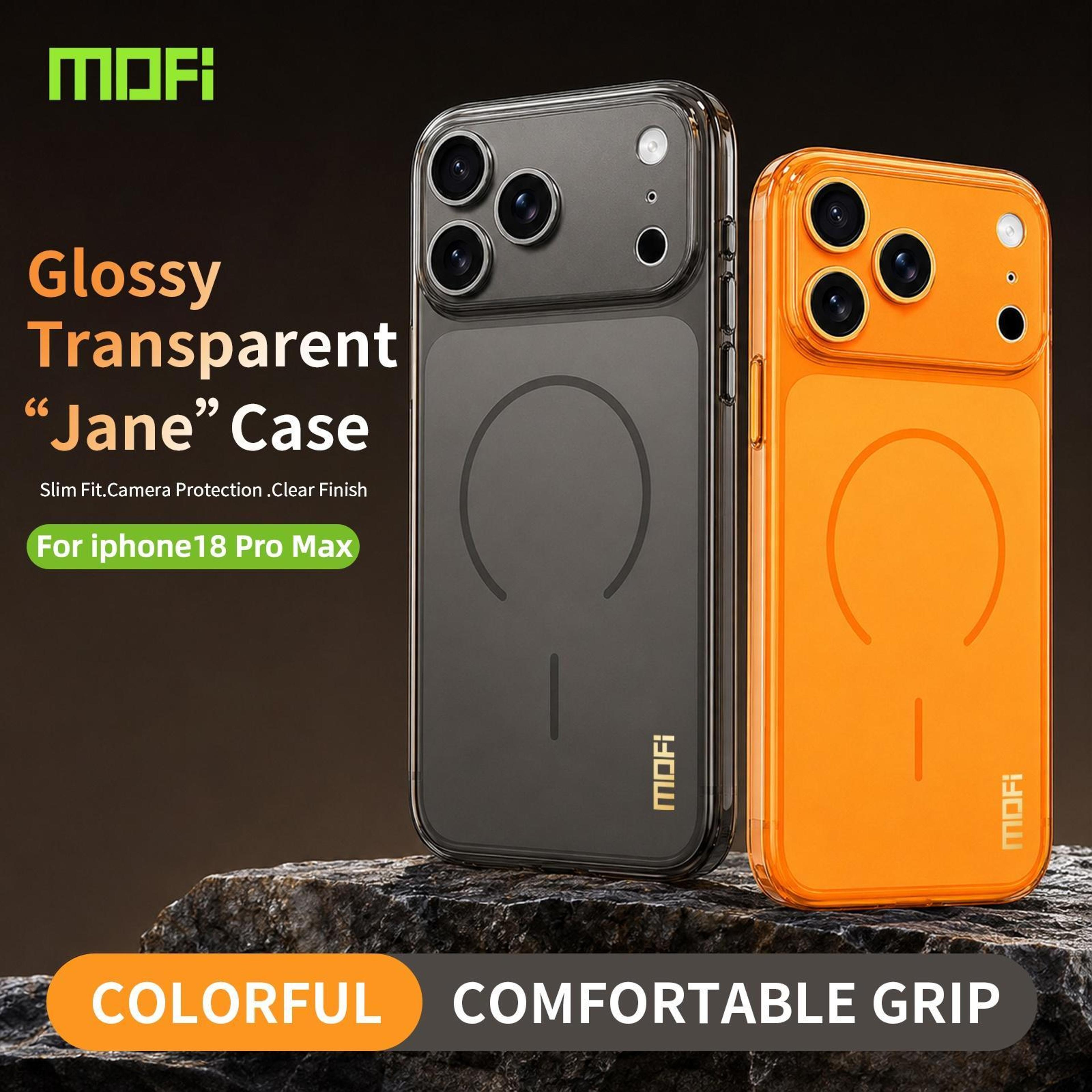 IPhone 18 Pro Max Frosted TPU Phone Case With Camera Lens Film 1