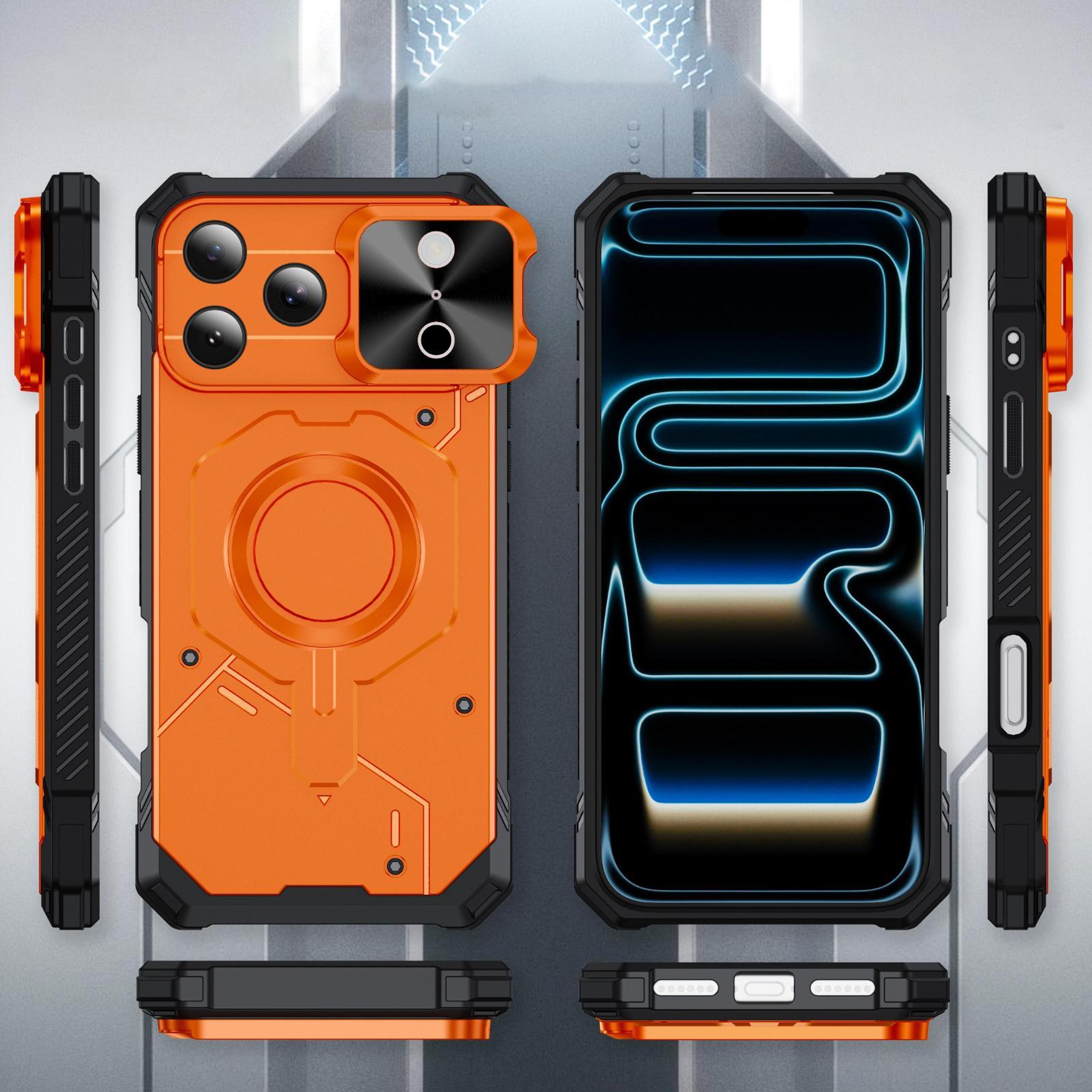 IPhone 18 Pro Max Mecha Magnetic Sliding Camshield Protective Case 3