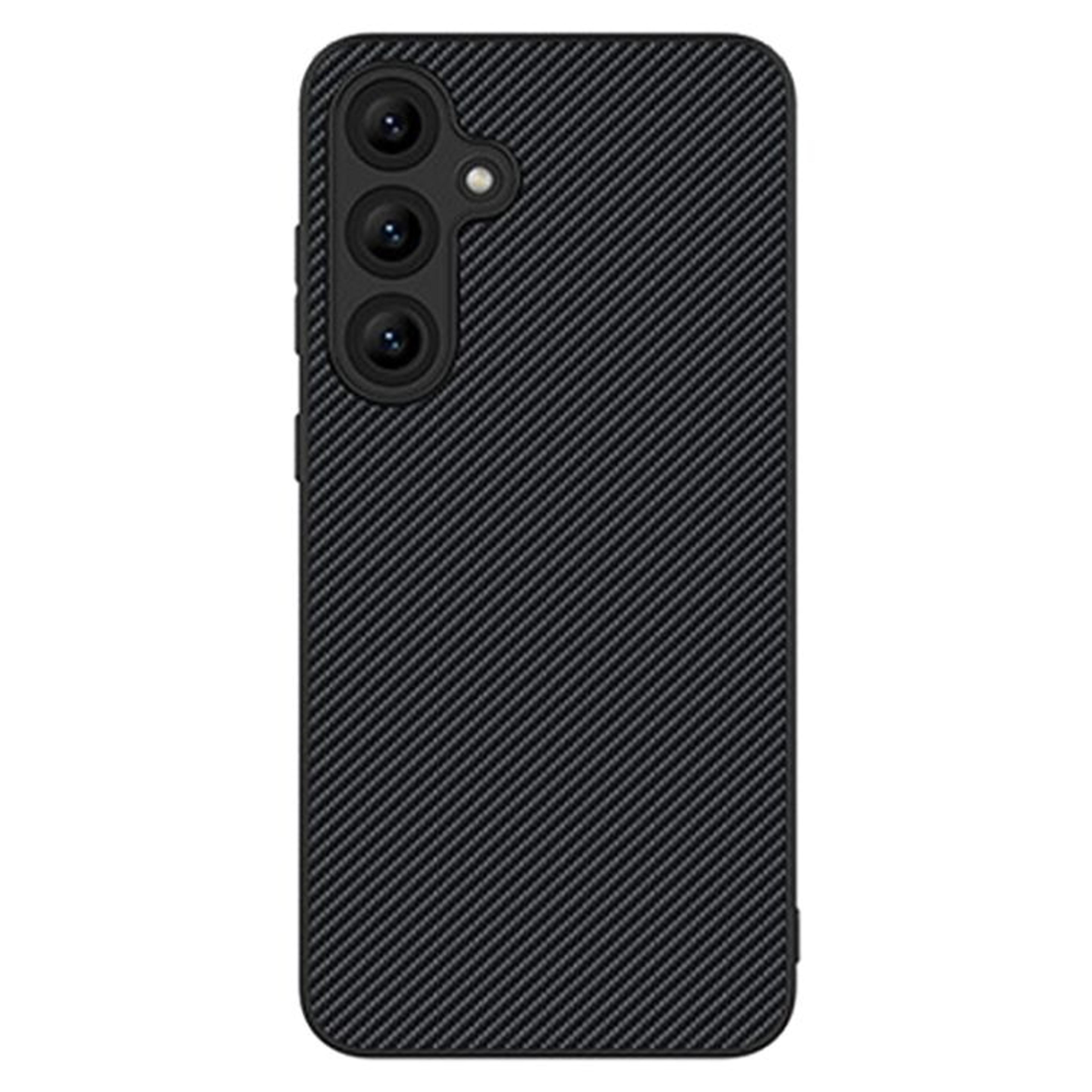 Samsung Galaxy S24 5G Carbon Fiber Texture Protective Phone Case Gold 7