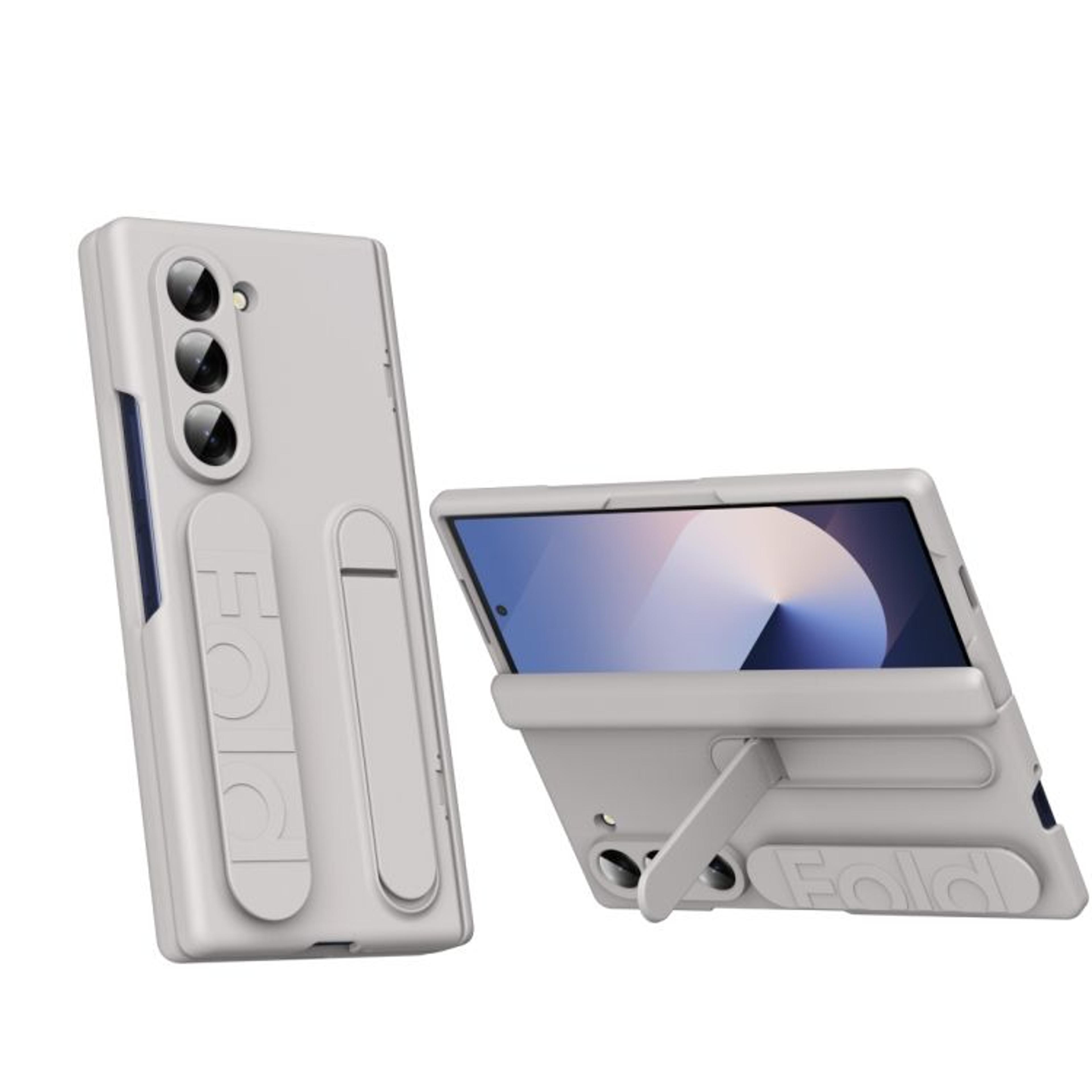 Samsung Galaxy Z Fold5 Shockproof Case With Tempered Glass Back And Integrated Holder 9