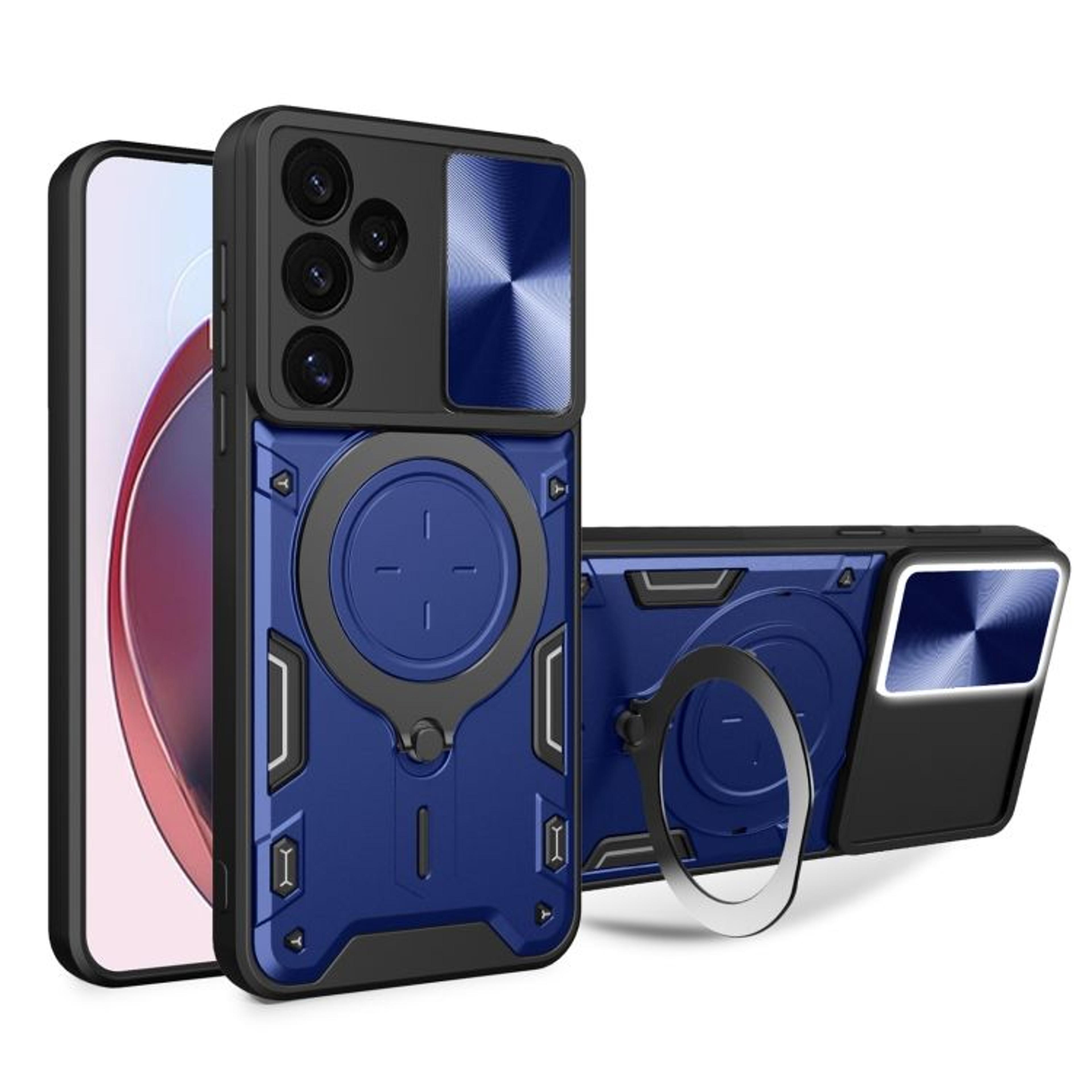Samsung Galaxy S24 FE 5G Case With Sliding Camera Cover Magnetic Holder And CD Texture 10