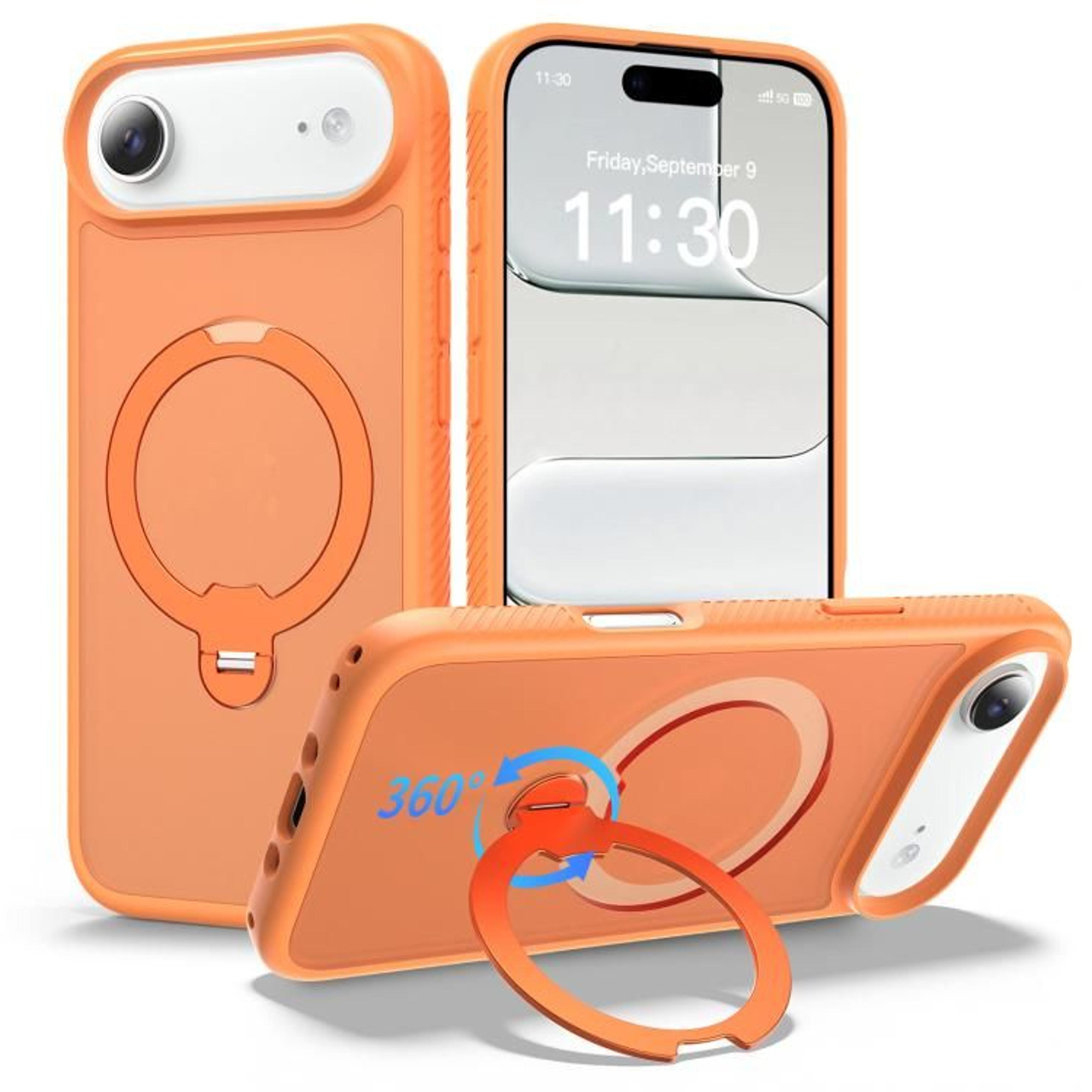 IPhone Air Magnetic Case With 360 Rotating Stand And Shockproof Protection 8