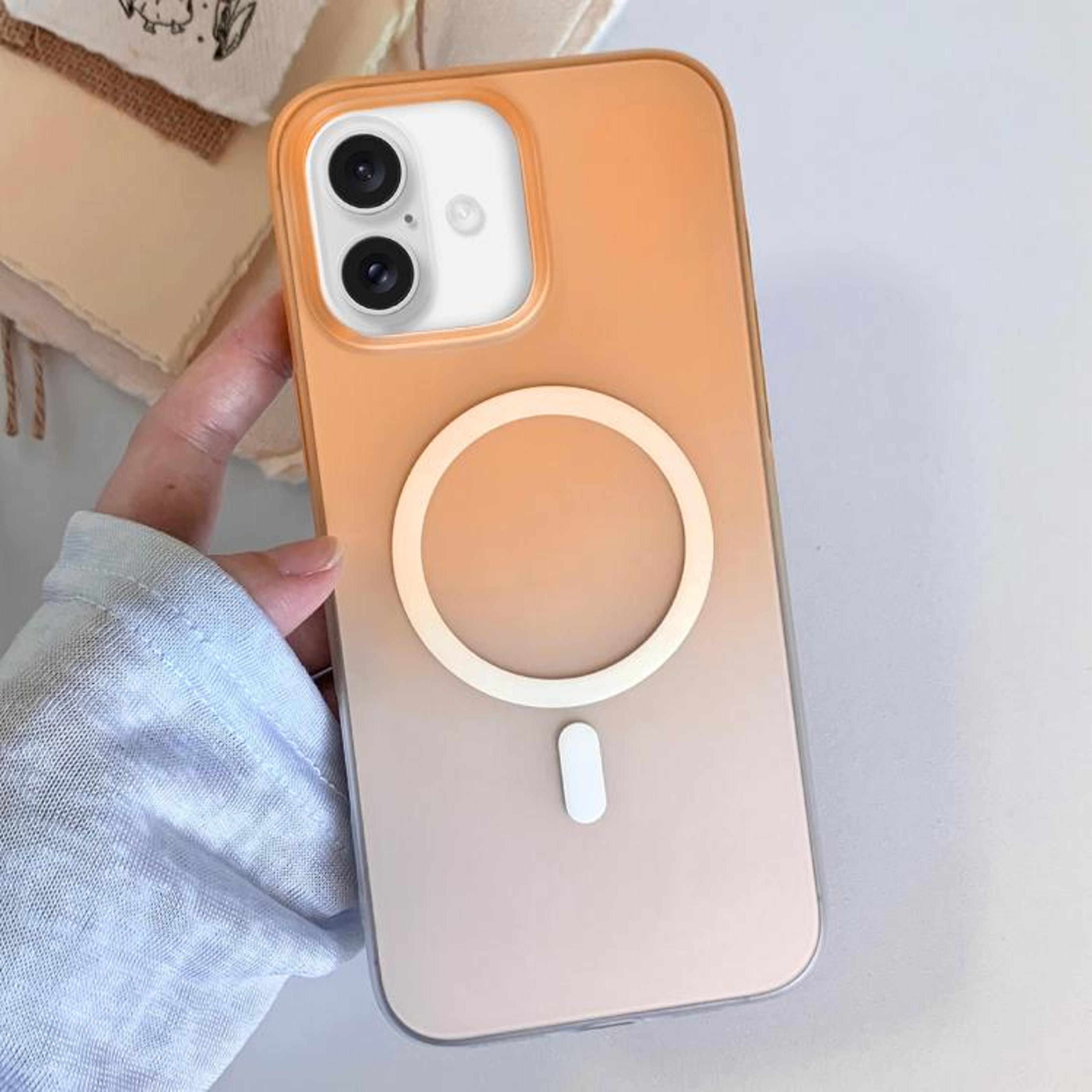 IPhone 16 Plus Magnetic Case Frosted Gradient Slim Shockproof TPU Cover 6