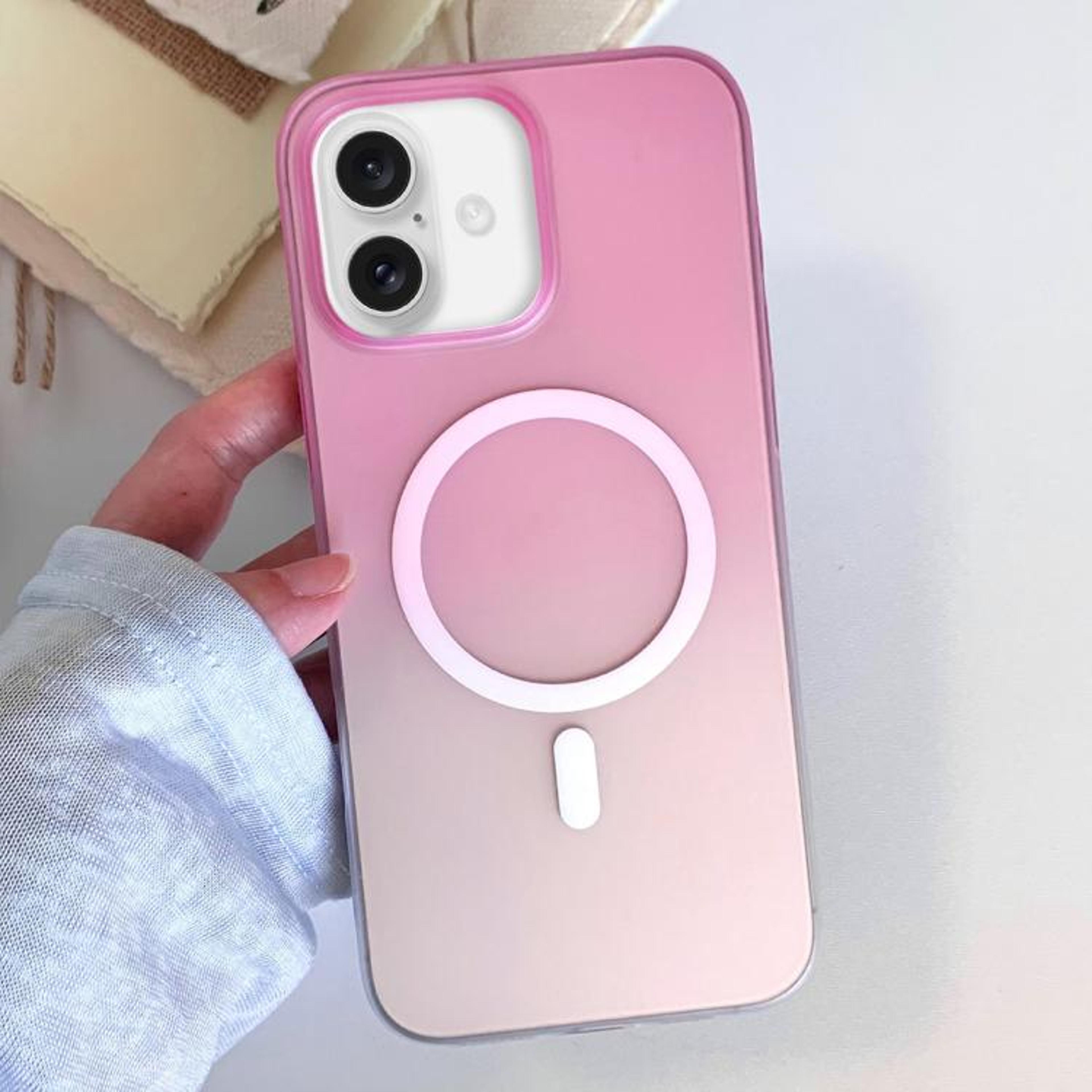 IPhone 16 Frosted Gradient Magnetic Case Slim Shockproof TPU Cover 8