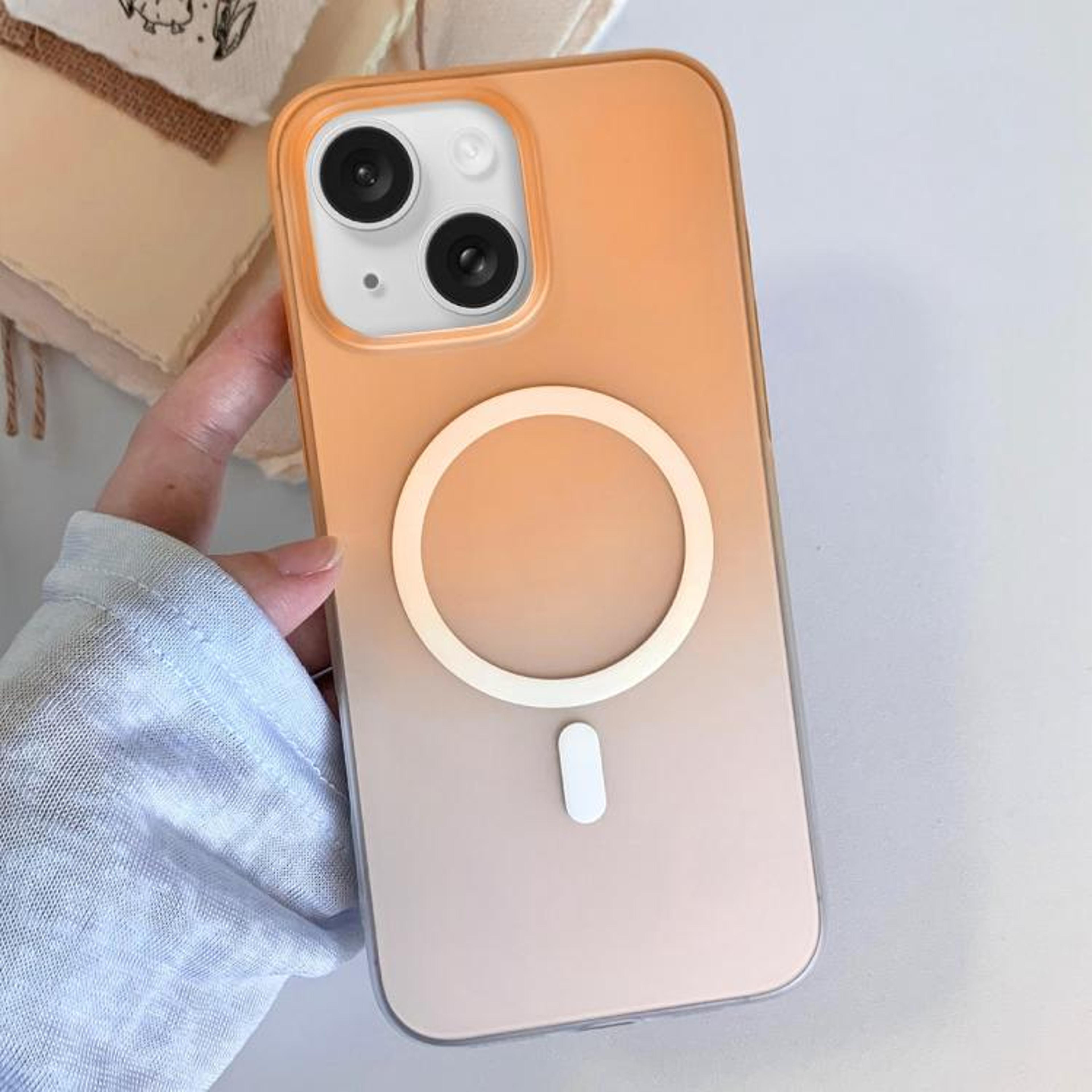 IPhone 15 Plus Magnetic Case Frosted Gradient Slim TPU Protective Cover 6
