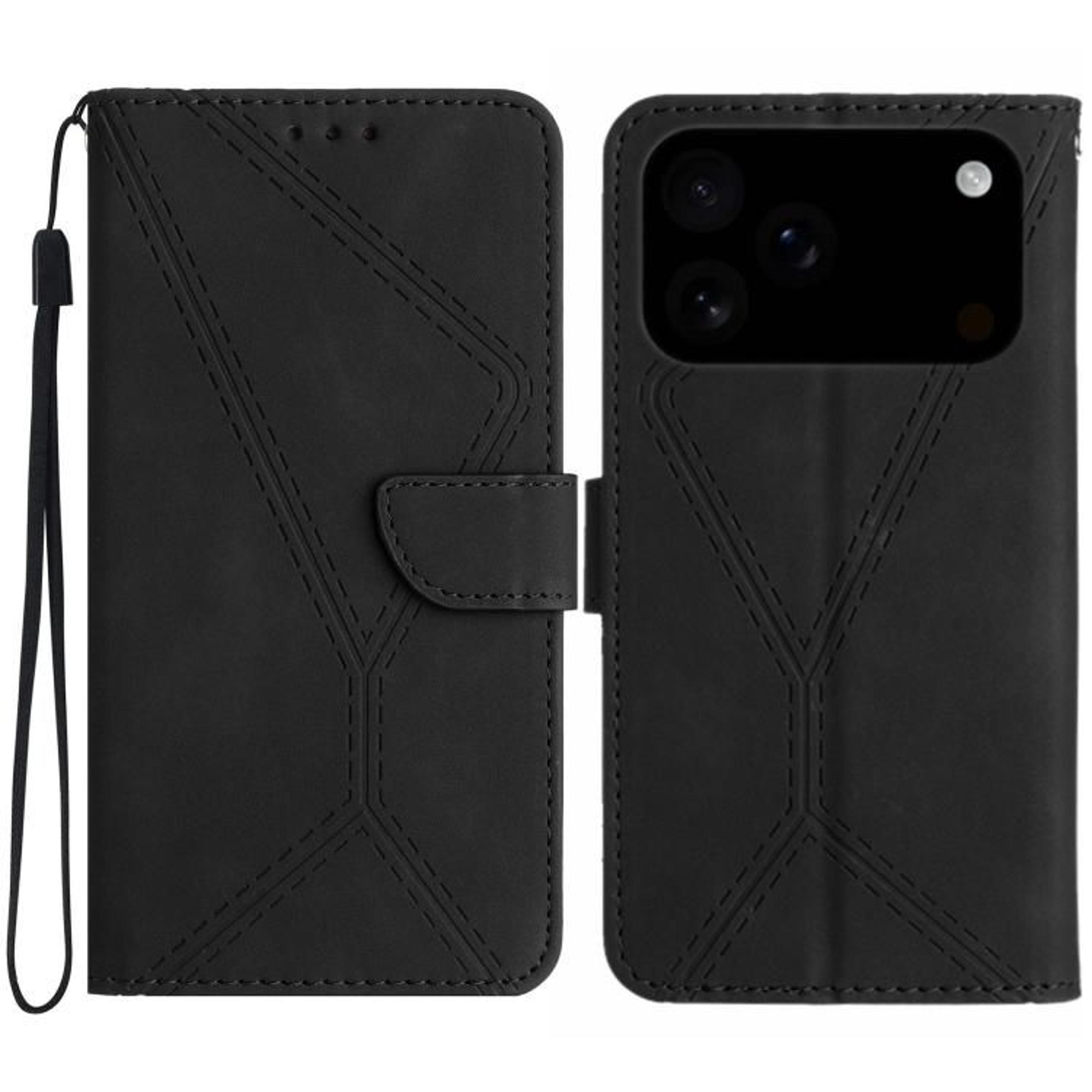 IPhone 17 Pro Max Leather Wallet Case With Card Slots Kickstand And Wrist Strap 11
