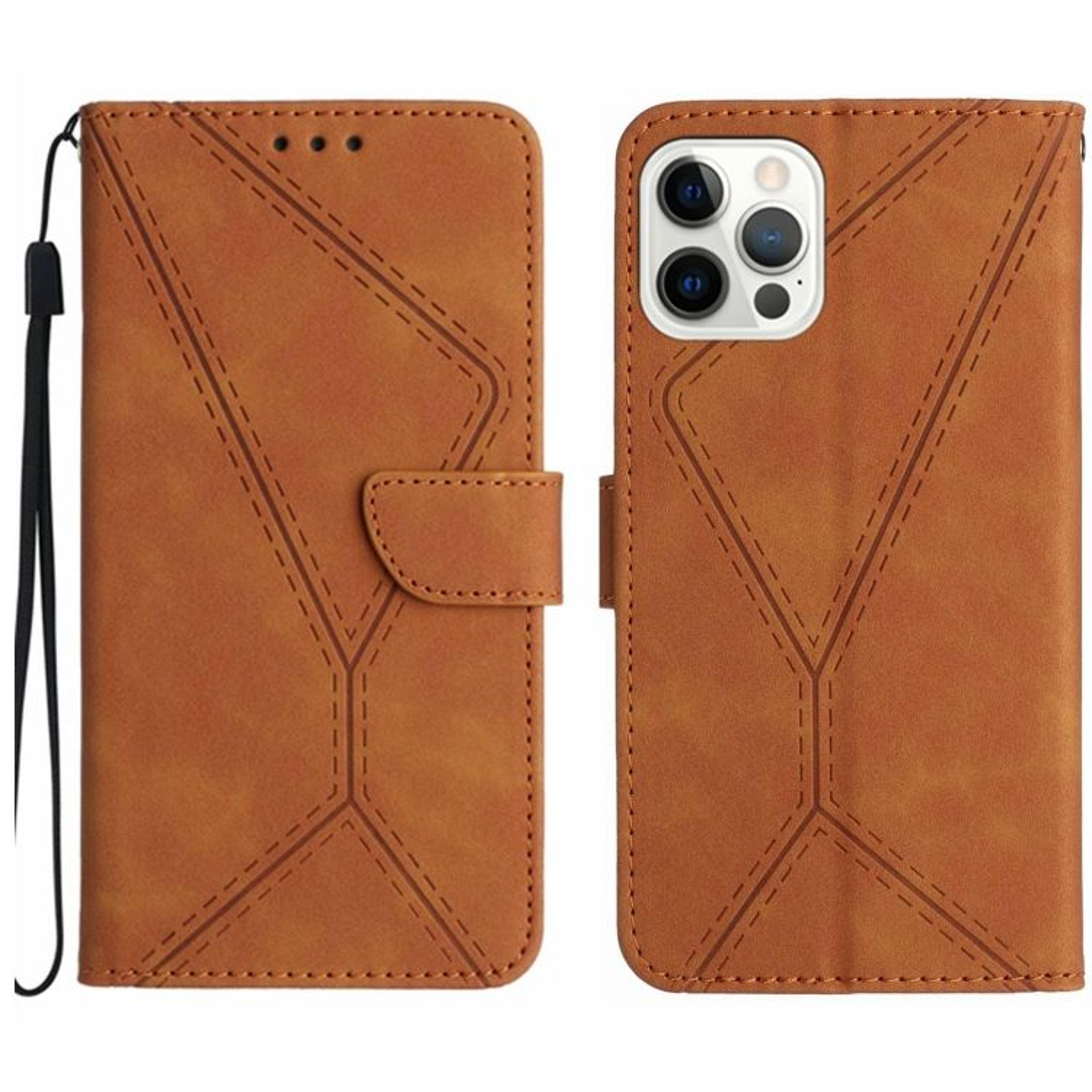 IPhone 16 Pro Leather Wallet Case With Card Holder Kickstand And Wrist Strap 8