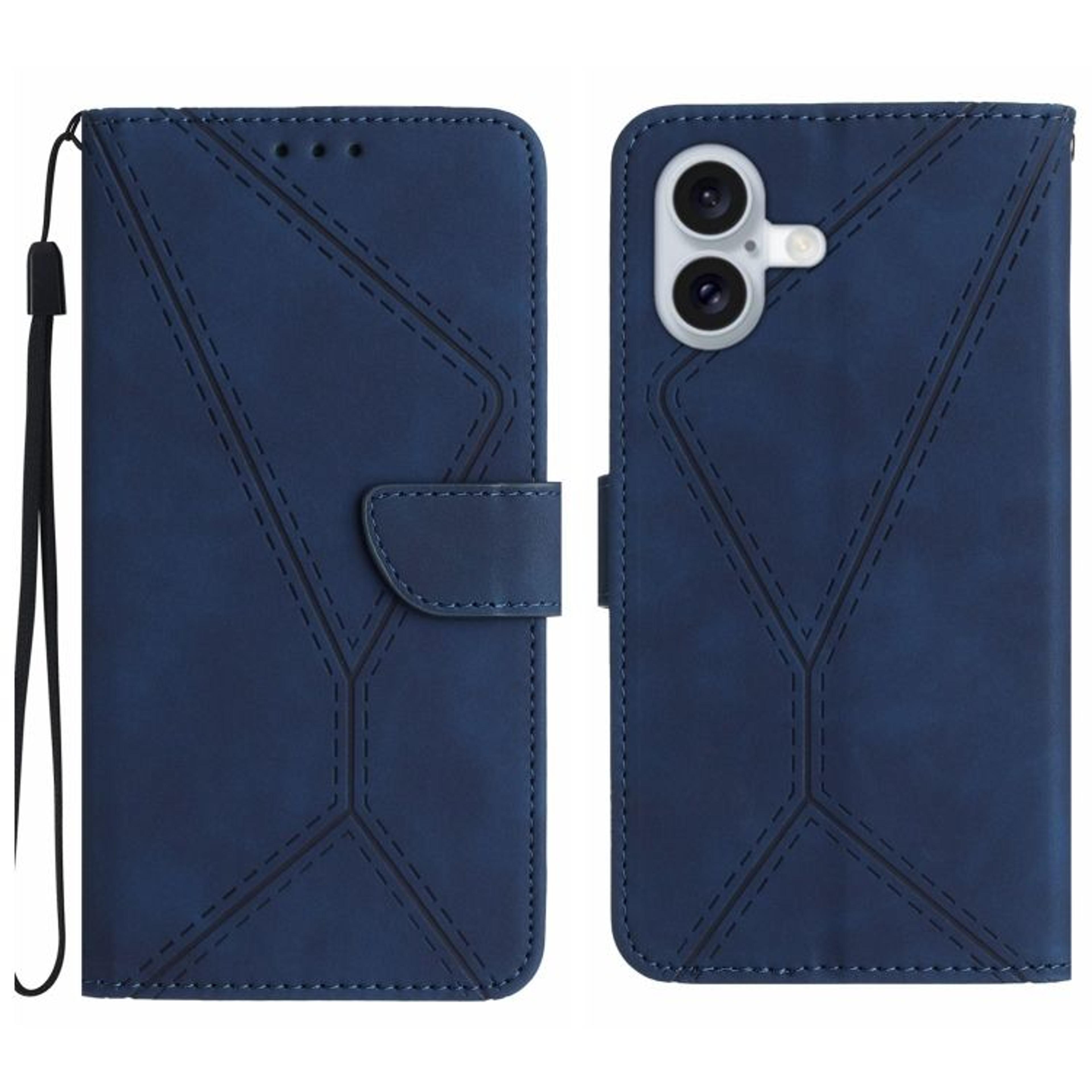 IPhone 16 Plus Leather Wallet Case With Card Holder Kickstand And Wrist Strap 11
