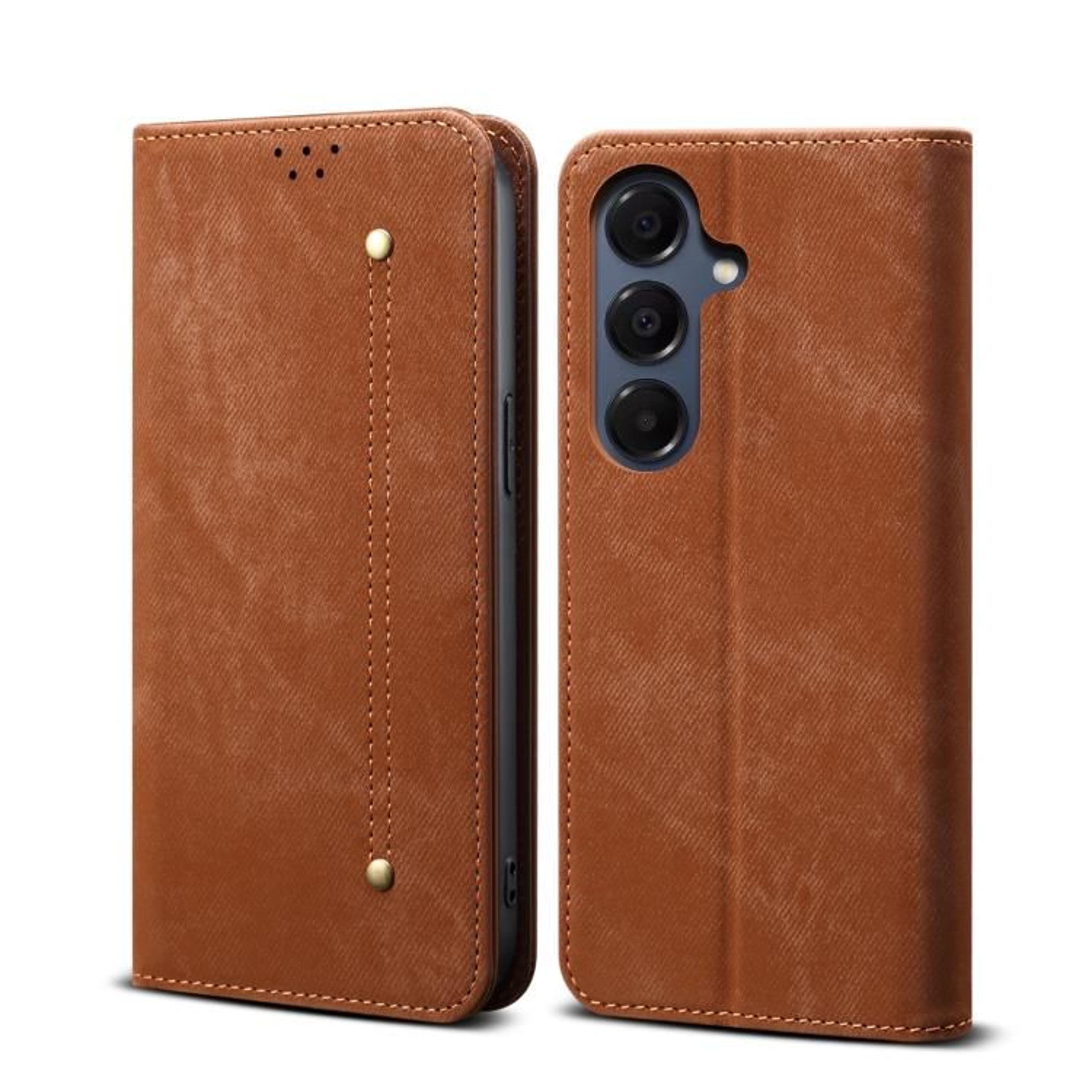 Samsung Galaxy A17 5G Case Denim Texture Wallet Case With Card Holder And Flip Stand 6