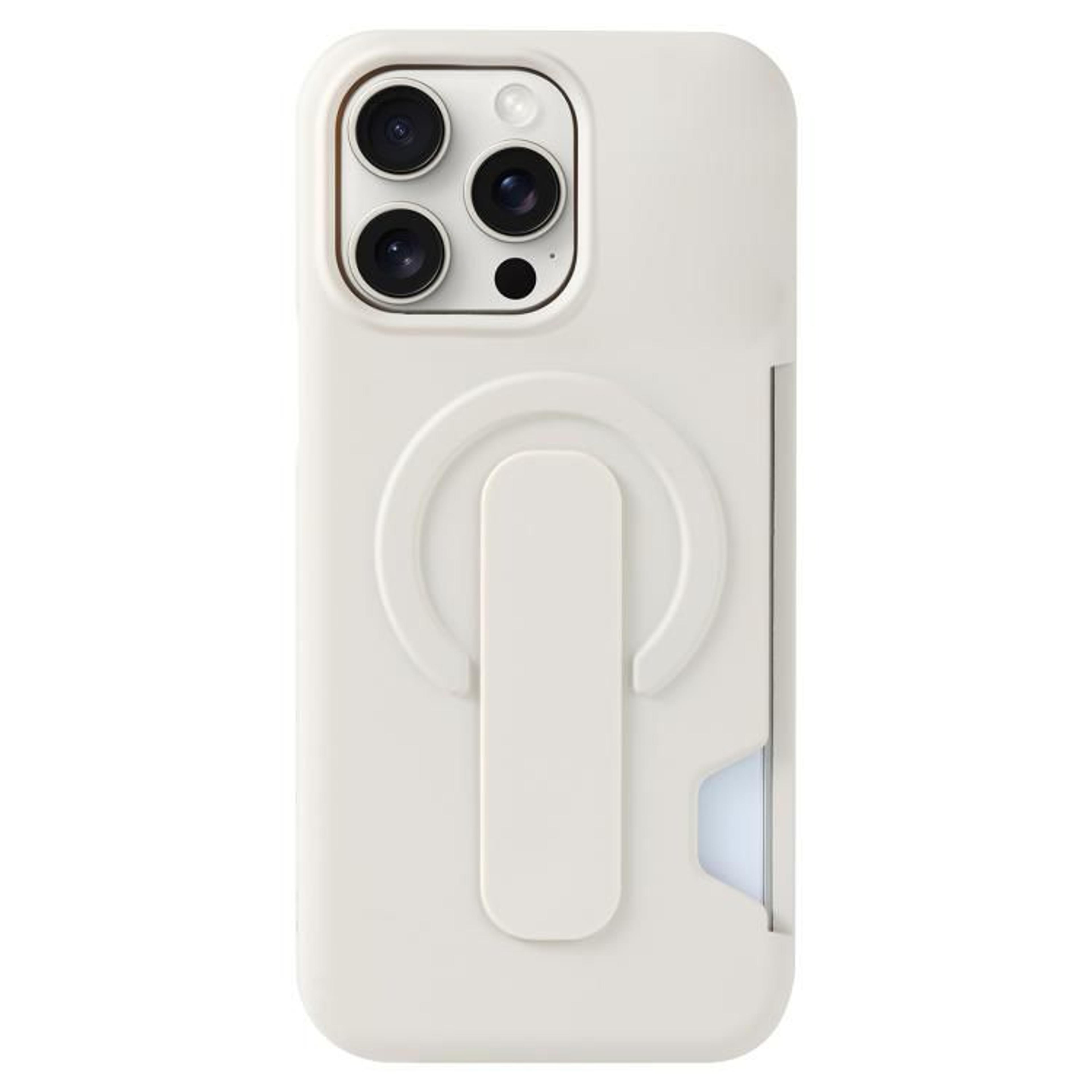 IPhone 15 Pro Max Case With Magnetic Charging Card Holder And Kickstand 8