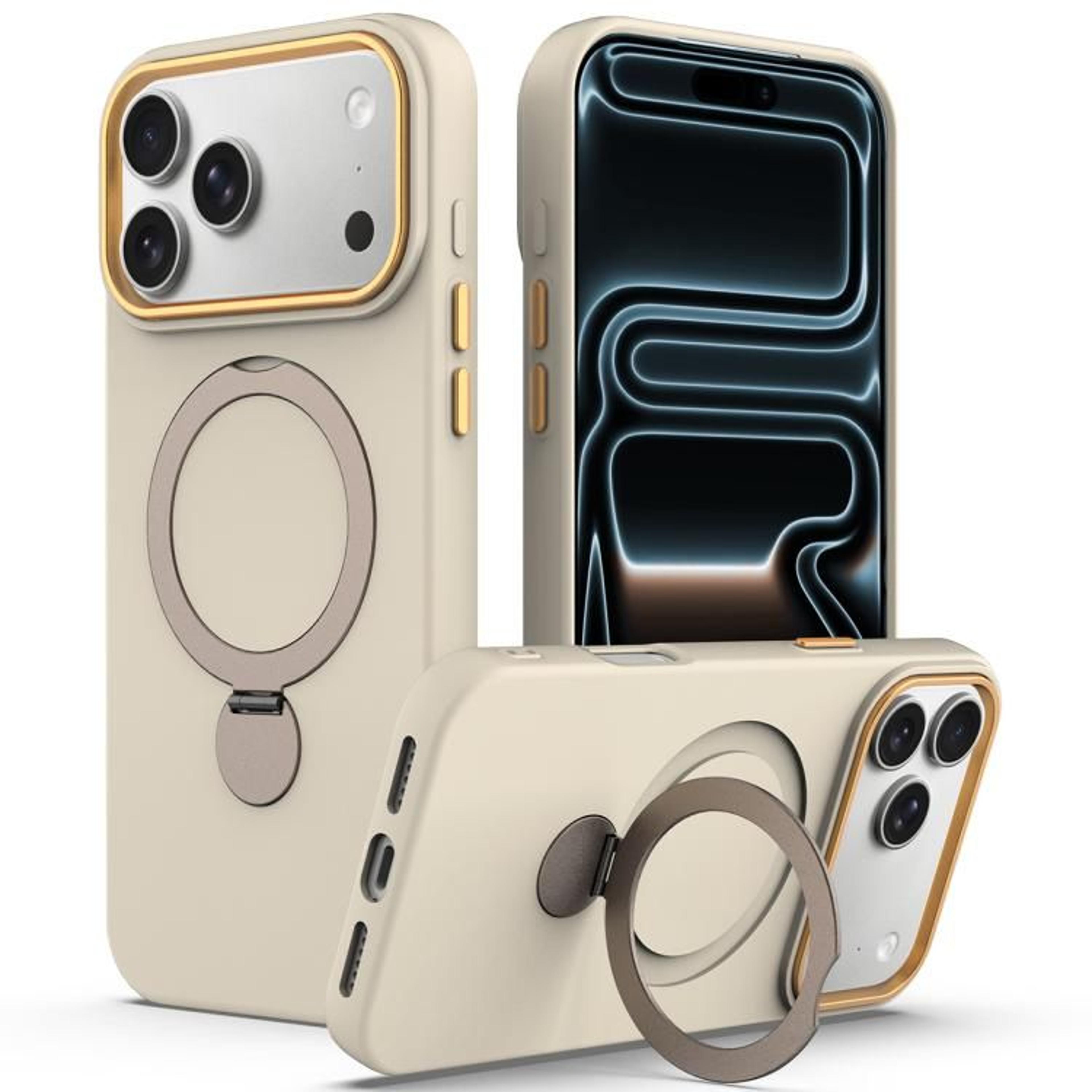 IPhone 18 Pro Hybrid TPU PC Case With 360 Ring Holder And Camera Protection 10
