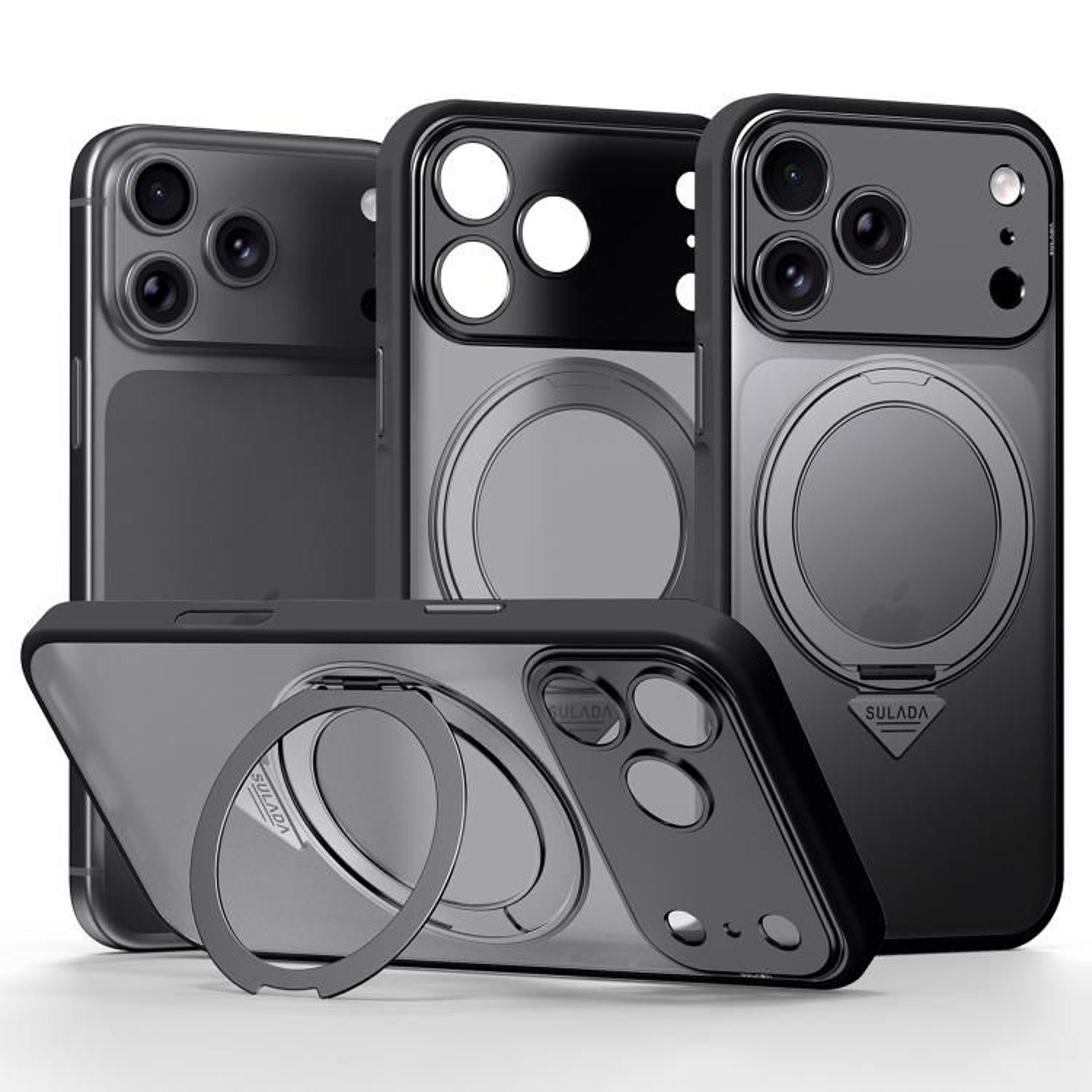 SULADA IPhone 18 Pro Max Magnetic Matte Case With 360 Rotating Stand 11