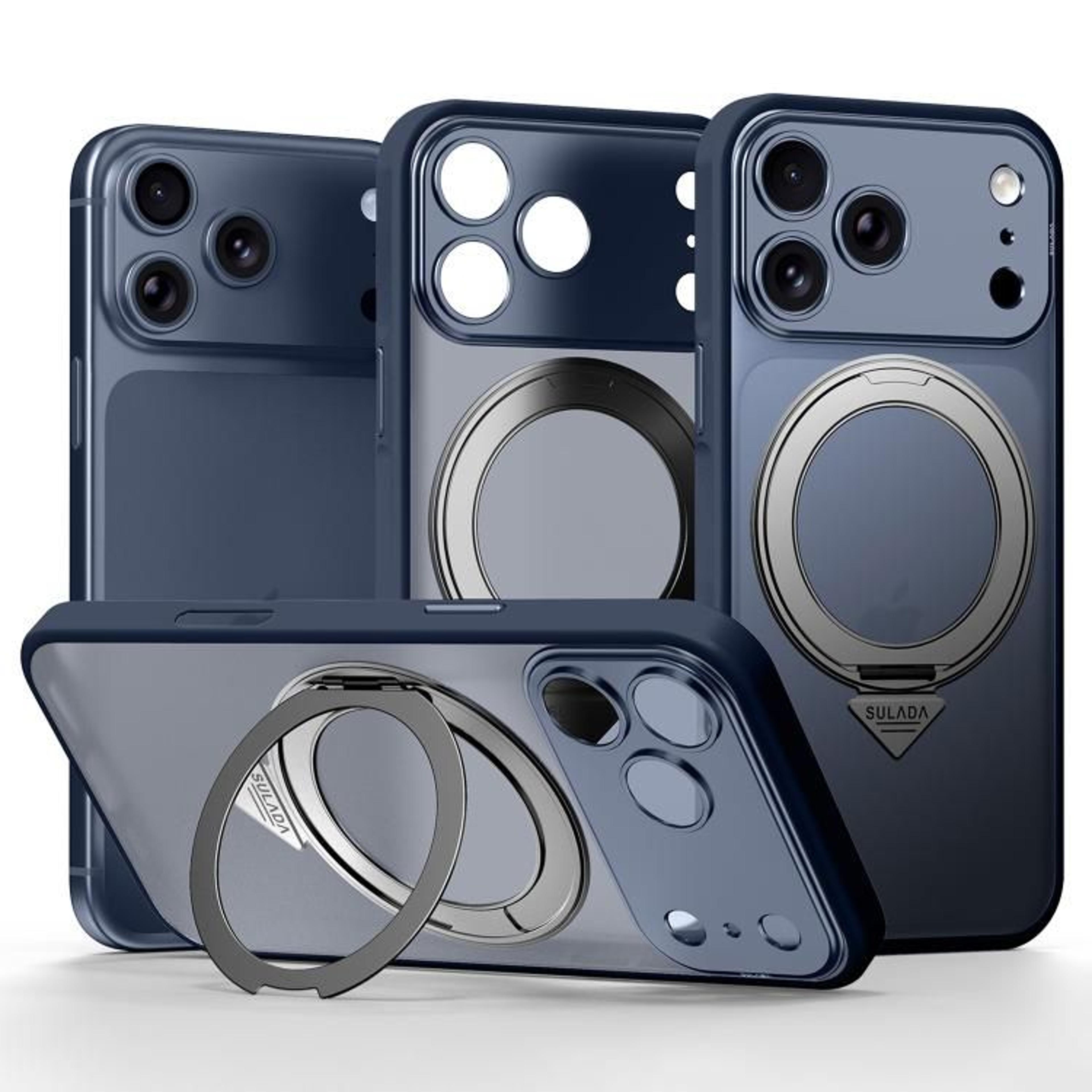 SULADA IPhone 18 Pro Max Magnetic Matte Case With 360 Rotating Stand 12