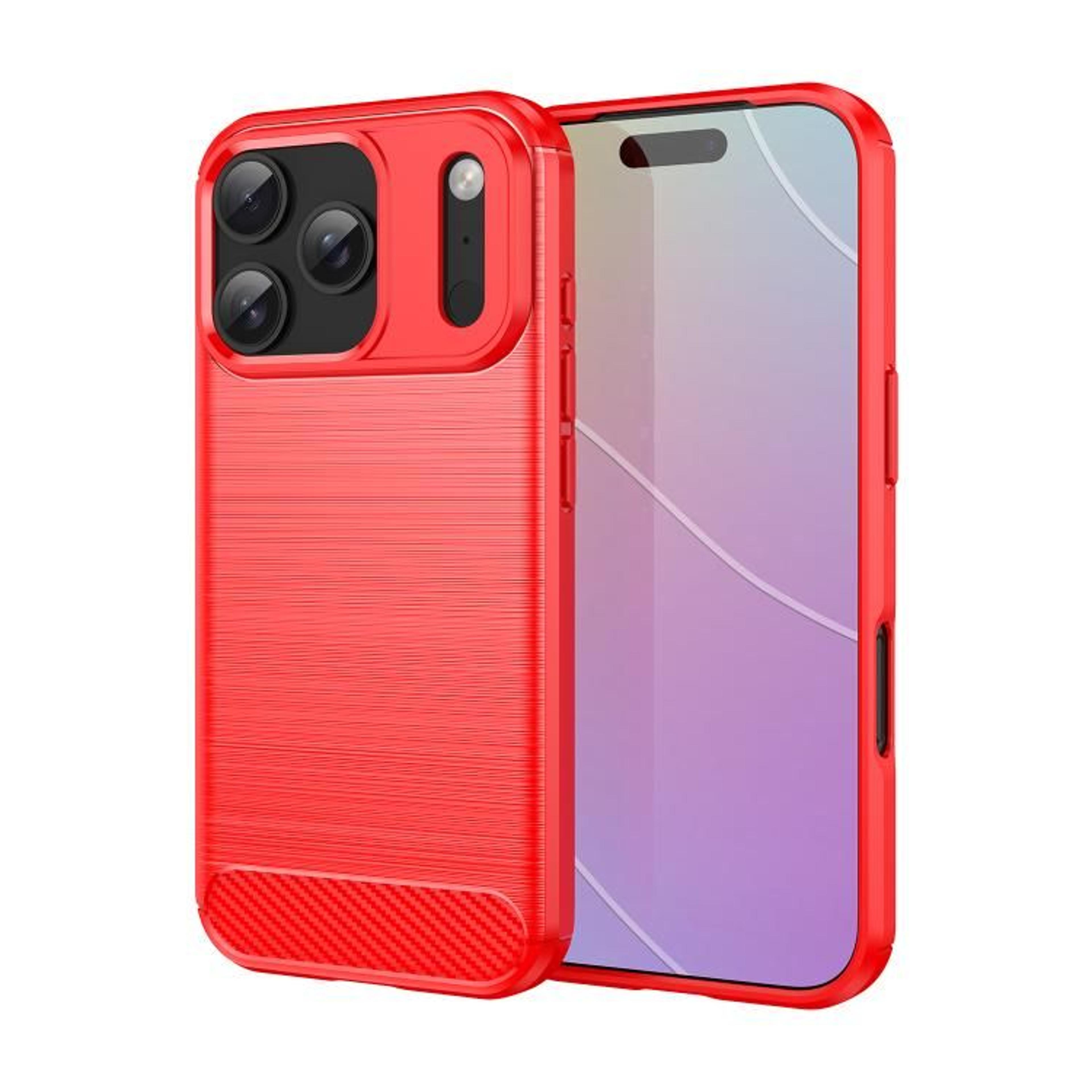 IPhone 18 Pro Carbon Fiber TPU Case  Slim Brushed Texture Everyday Protection 7