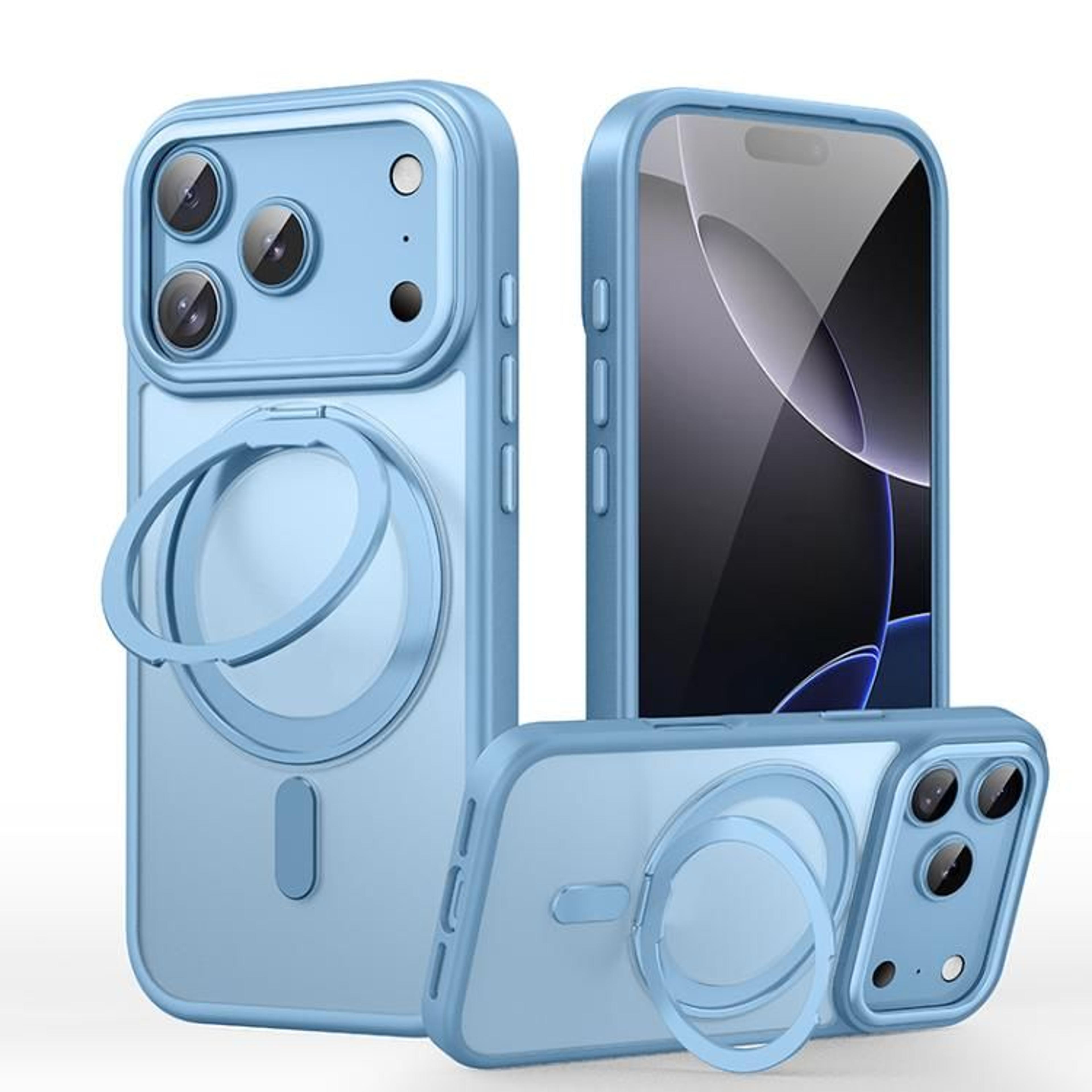 IPhone 18 Pro Max MagSafe Case With 360 Magnetic Ring Stand And Frosted Shock Protection 10