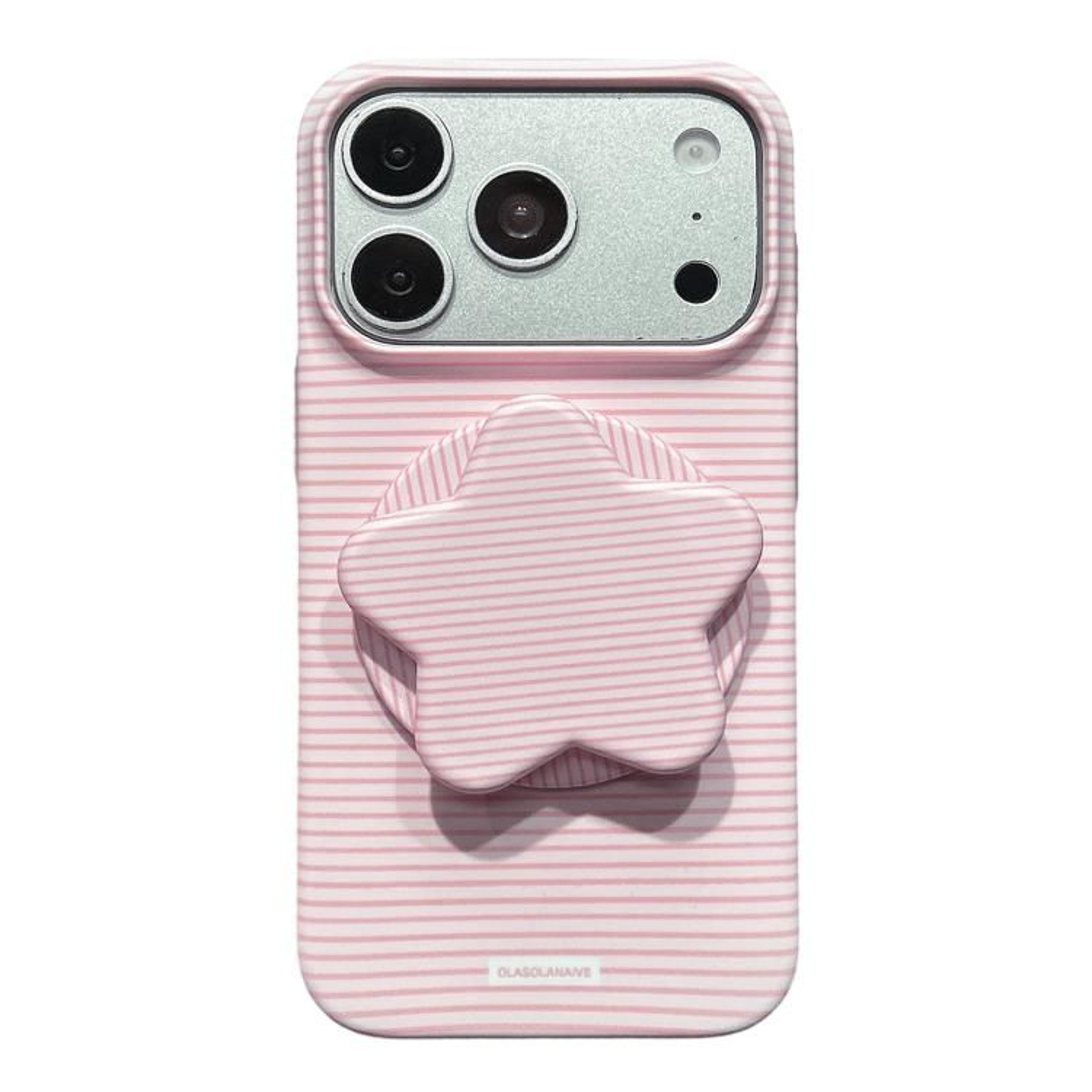 Macaron Striped IPhone 18 Pro Max Case With 360 Star Stand And Full Coverage Protection 5