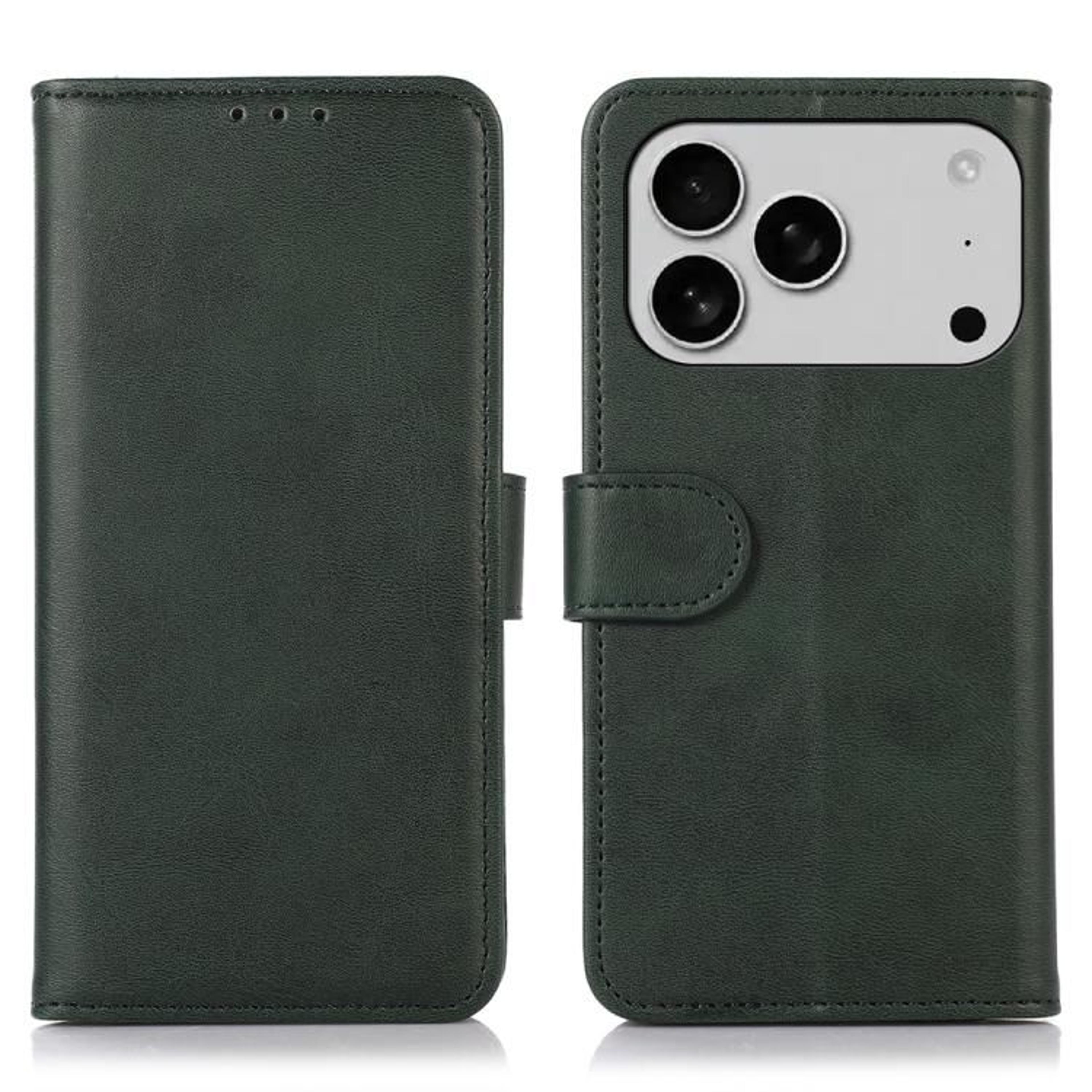 IPhone 18 Pro Max Wallet Case With CowTexture PU Leather Card Holder And Kickstand 9