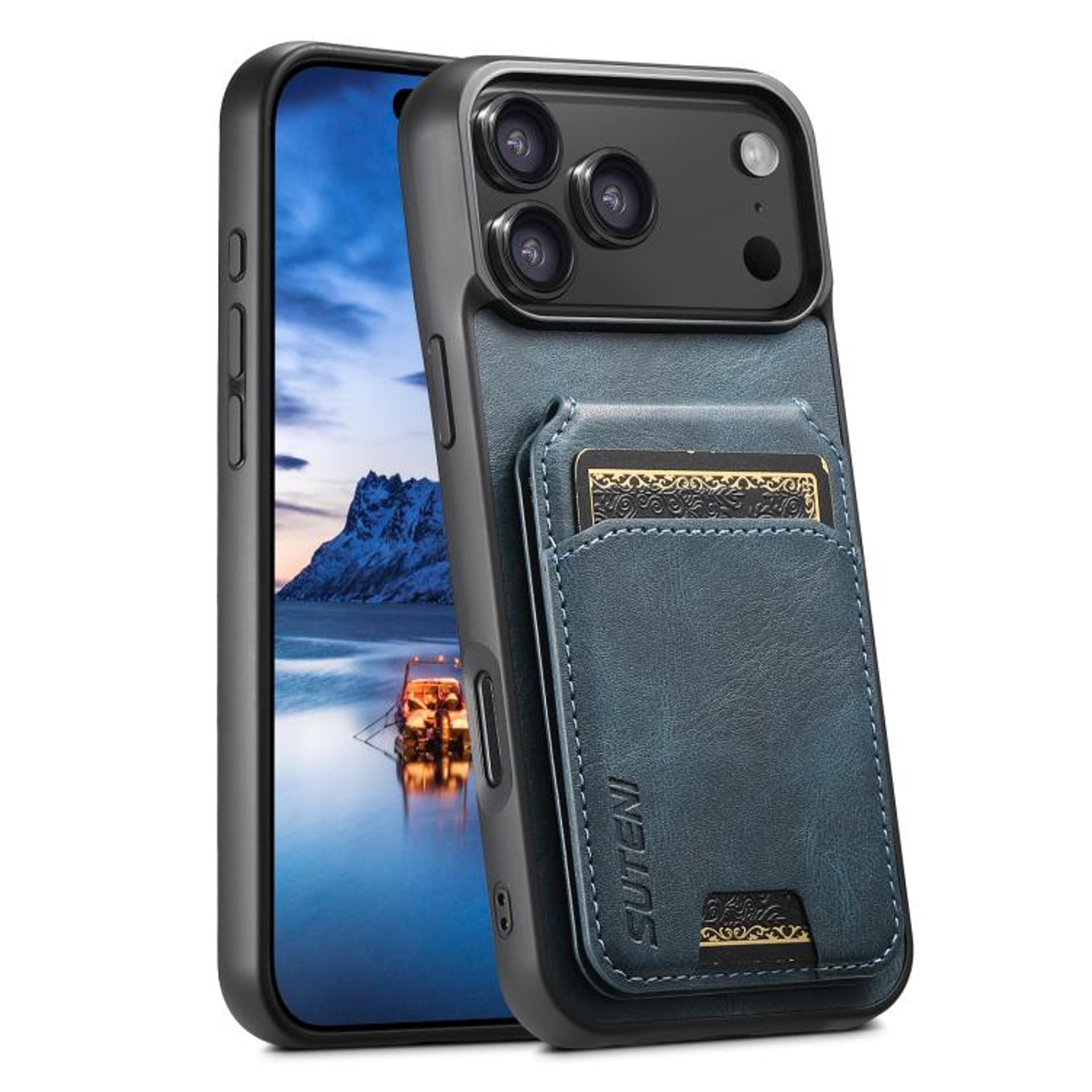 Suteni H02 IPhone 18 Pro Max Wallet Case With Card Holder And Stand 6