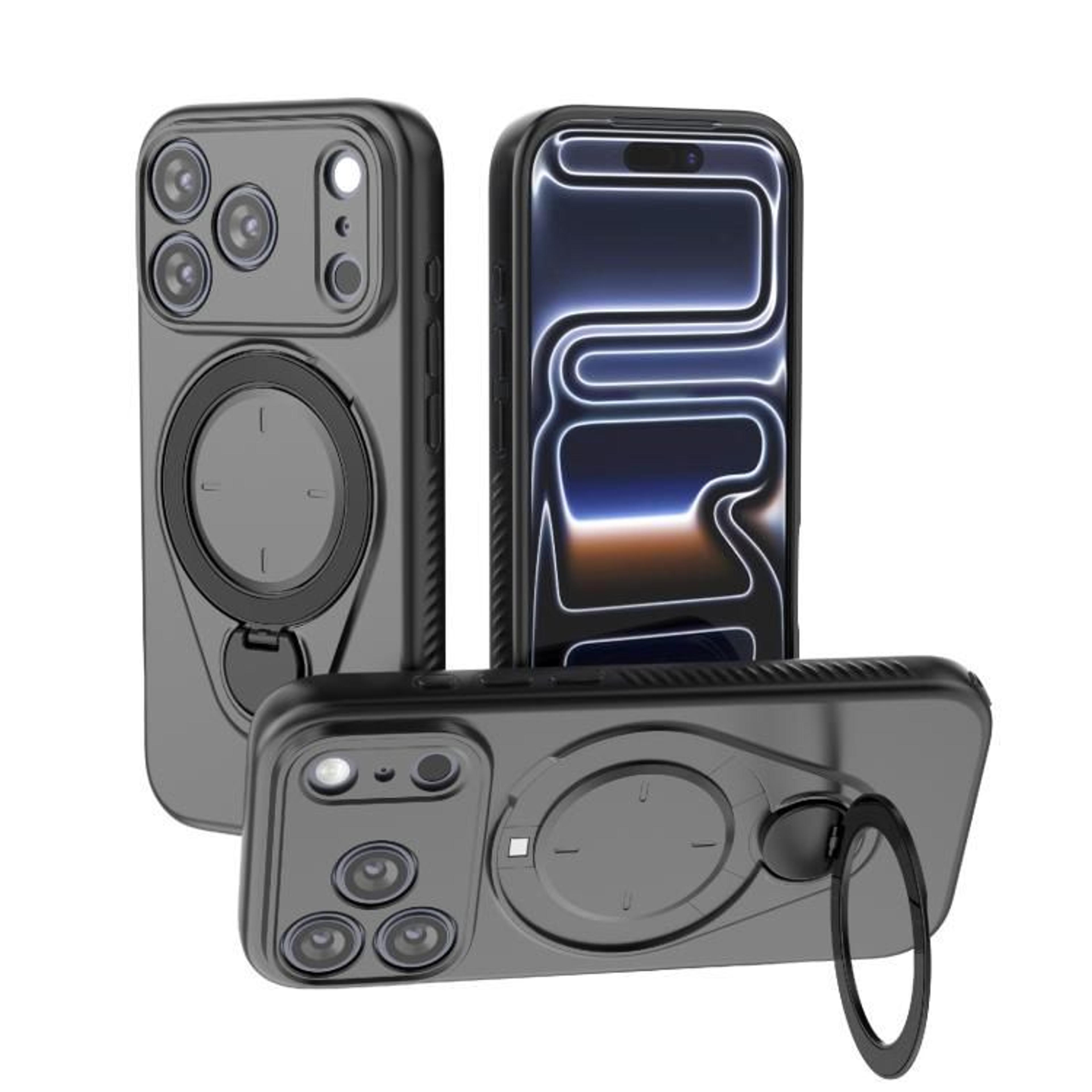 IPhone 18 Pro Max MagSafe Ring Case With 360 Rotating Stand And TPU Protection 11