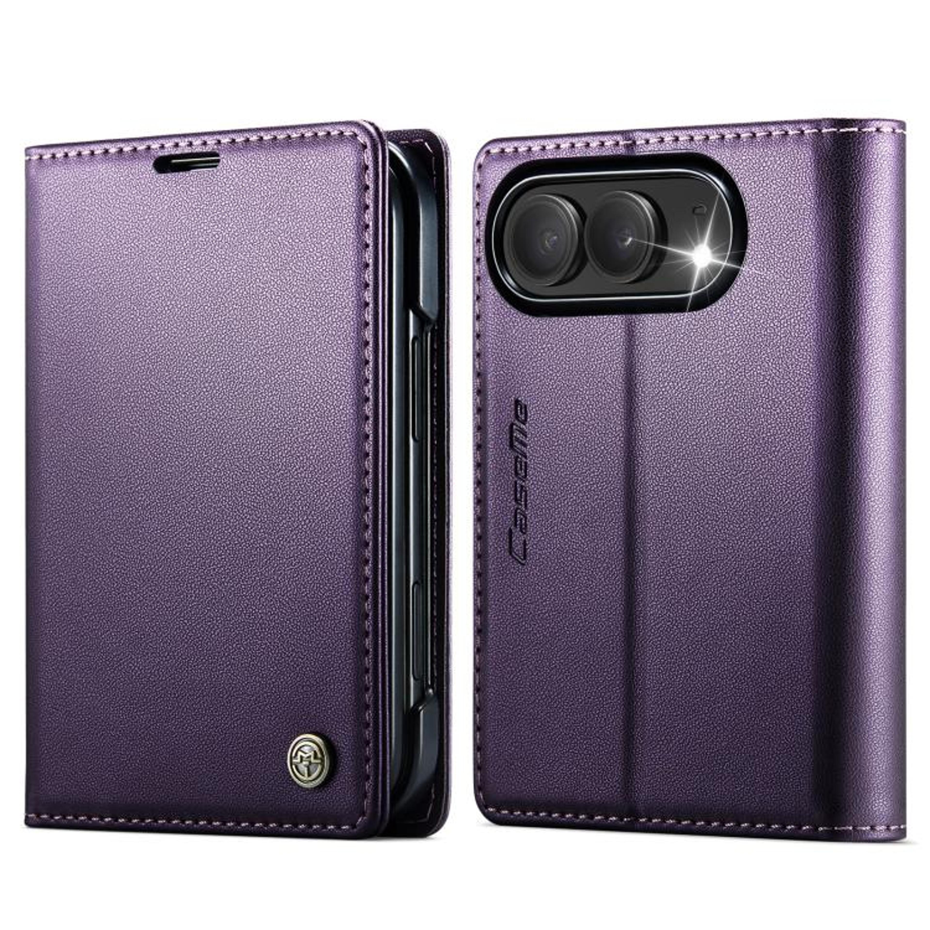 IPhone Wallet Case With RFID Blocking Litchi PU Leather And Card Holder 11