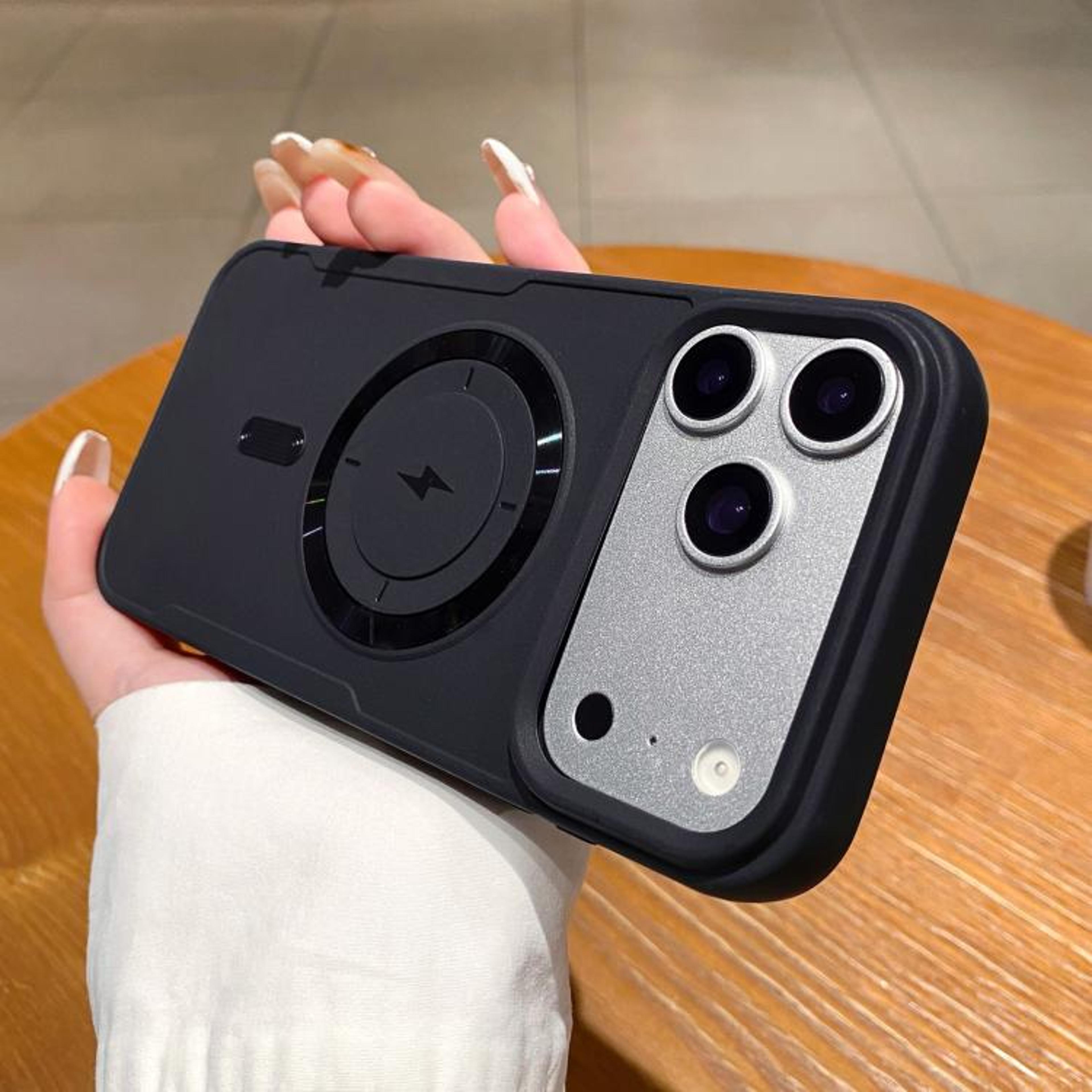 18 Pro Max Magnetic Phone Case With Metal Ring And Shockproof TPU Protection 7