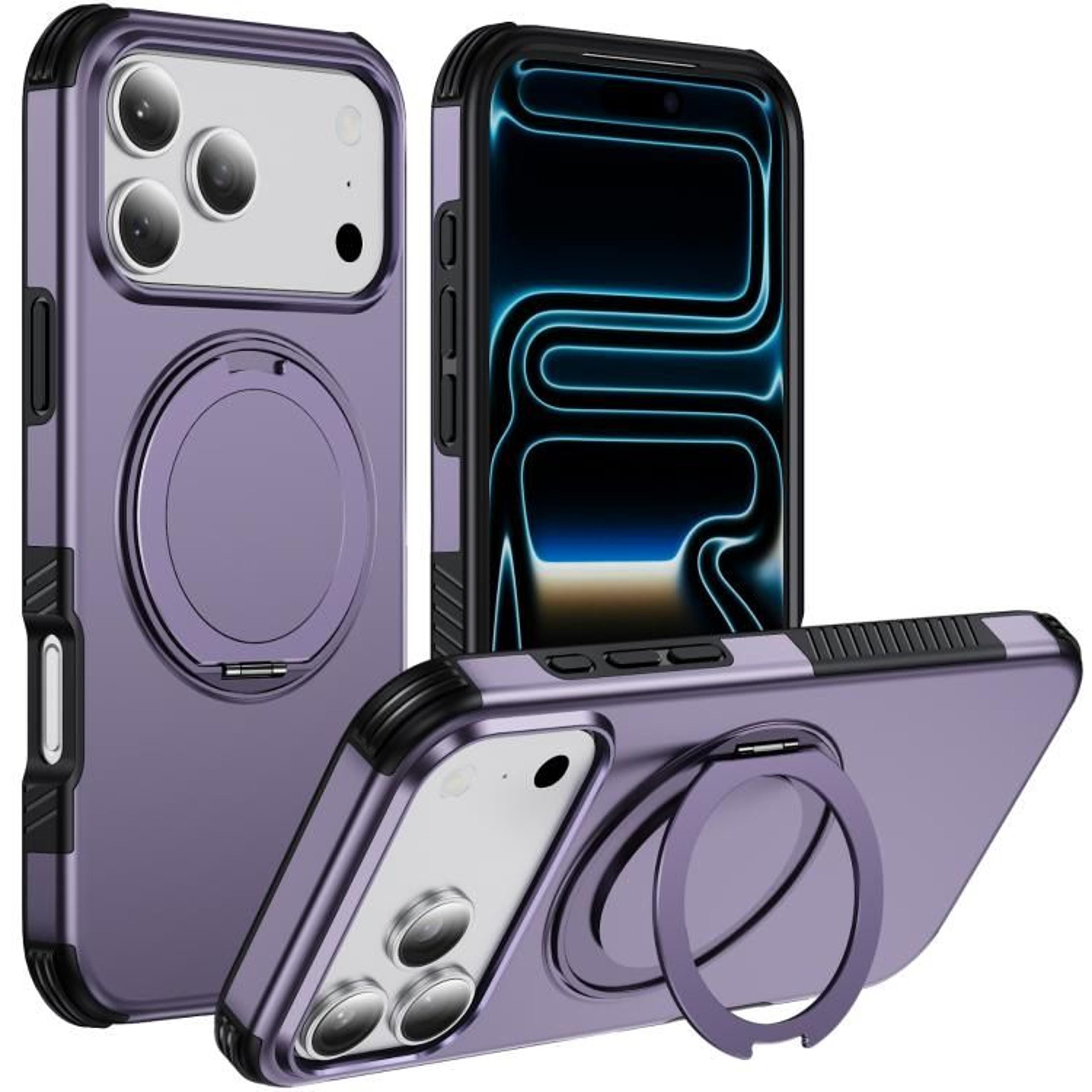IPhone 18 Pro Magnetic Case With 360 Rotating Holder 12