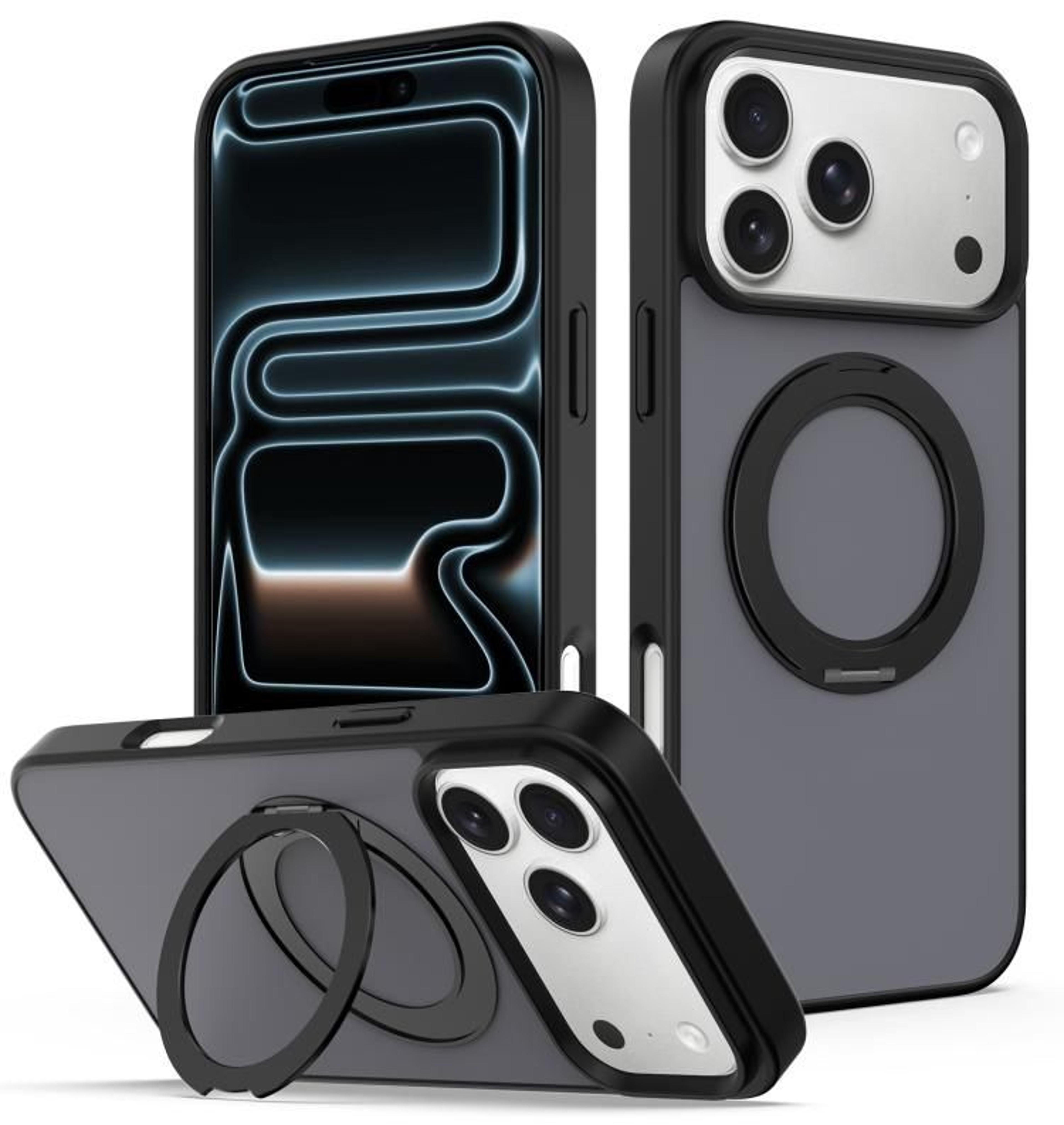IPhone 18 Pro Magnetic Case With 360 Degree Rotating Kickstand 10