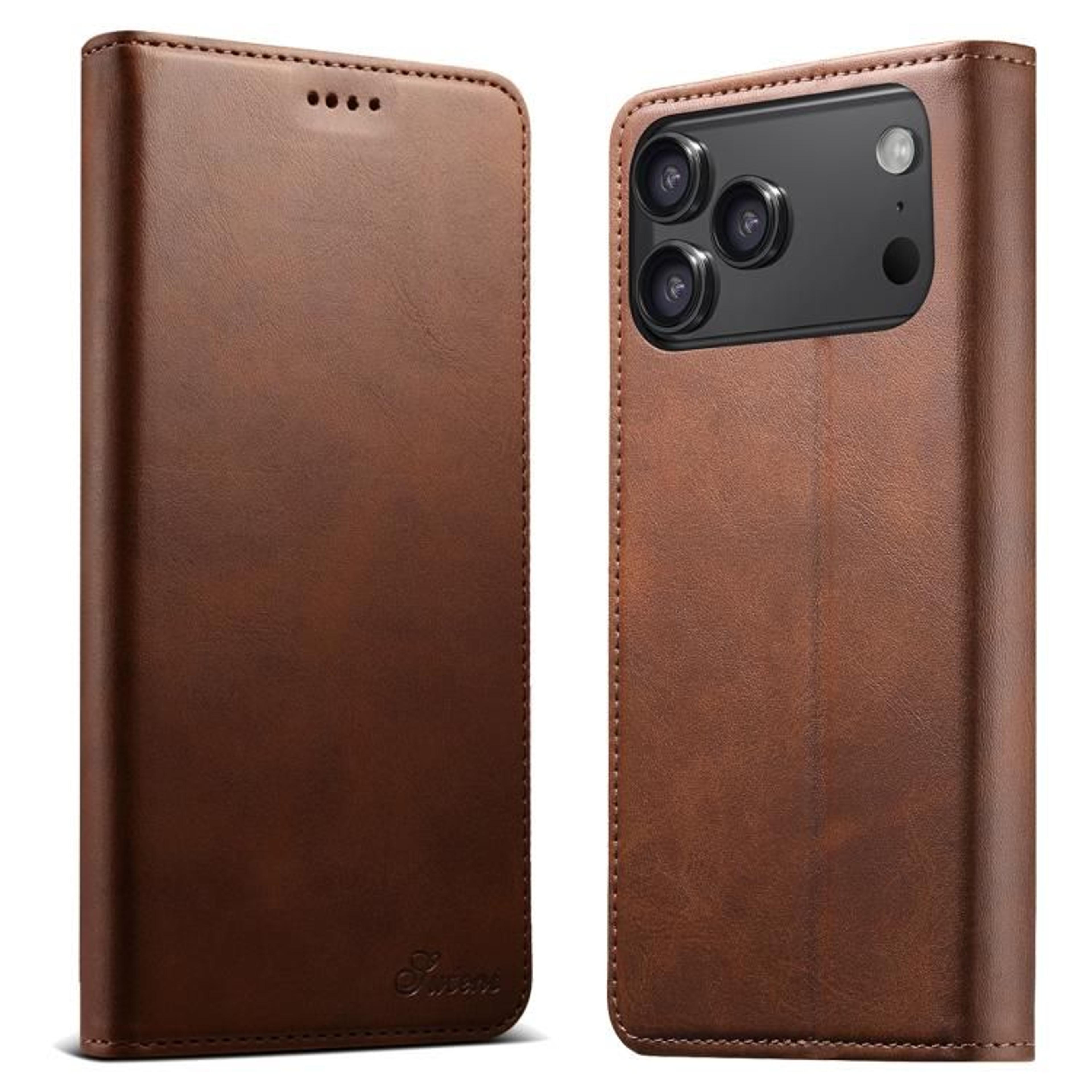 IPhone 18 Pro Max PU Leather Flip Wallet Case With Card Slots And Horizontal Stand 7