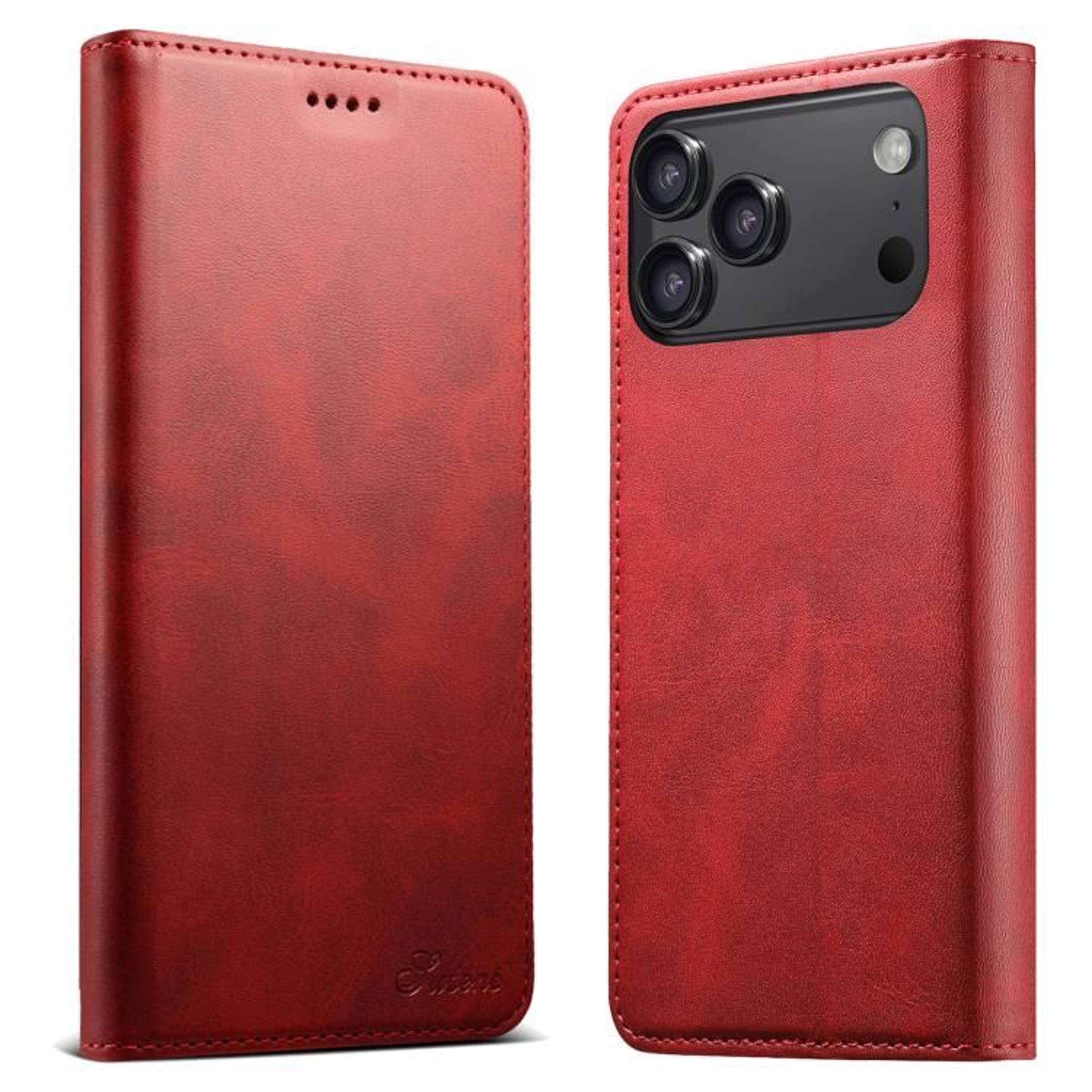 IPhone 18 Pro Max PU Leather Flip Wallet Case With Card Slots And Horizontal Stand 8