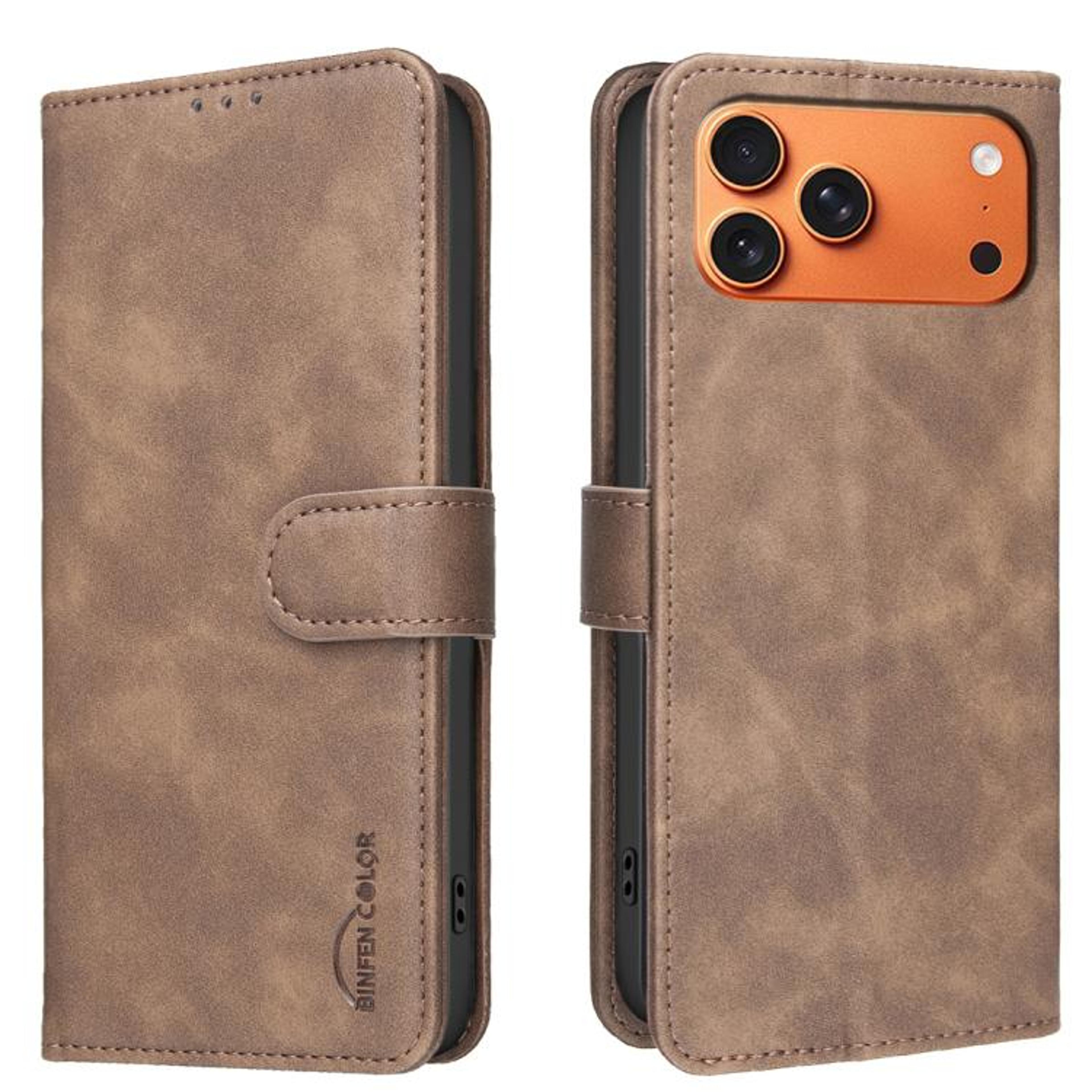 IPhone 18 Pro RFID Vegan Leather Wallet Case With Card Slots And Kickstand 11