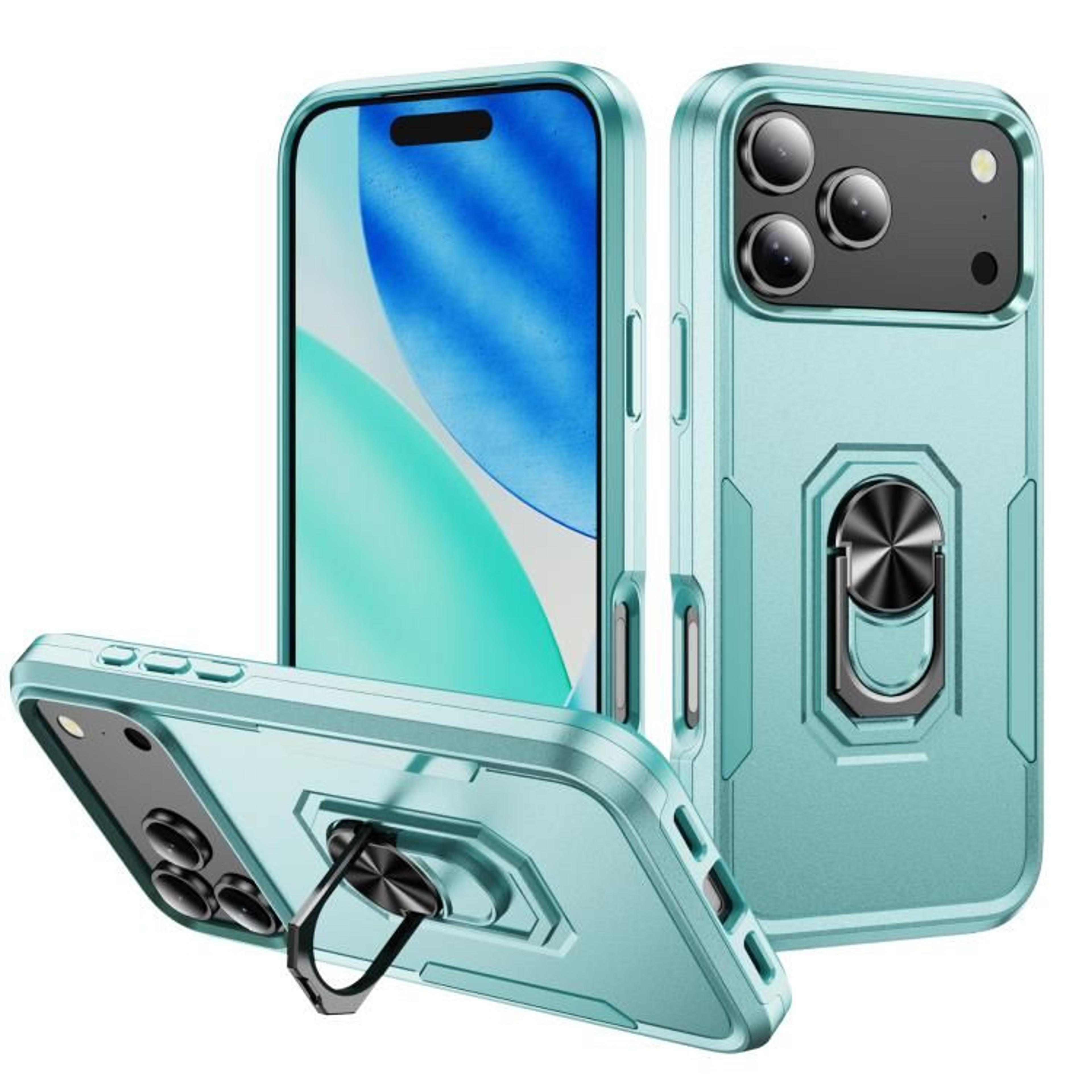 IPhone 18 Pro Heavy Duty PC TPU Case With Hidden Ring Holder 13
