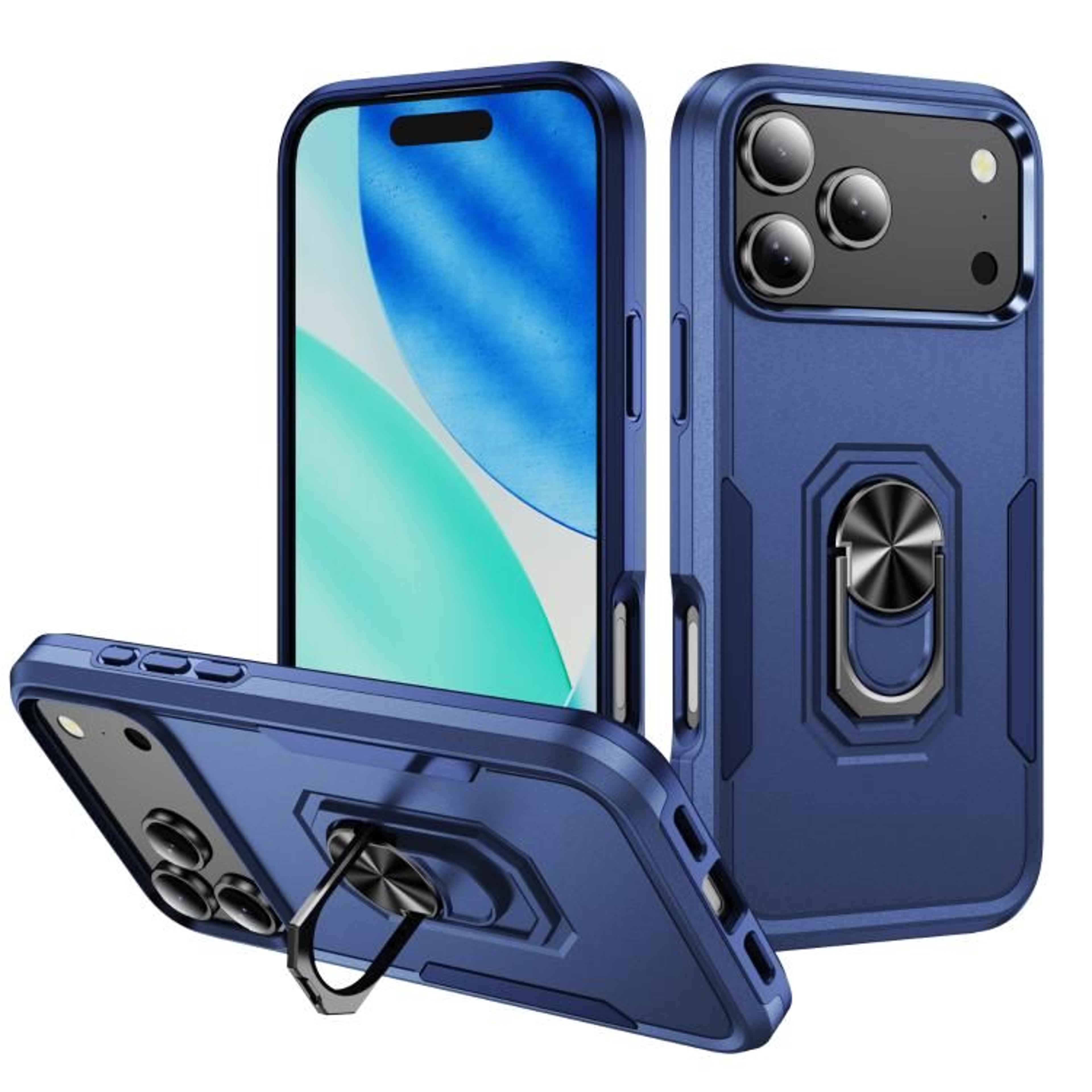 IPhone 18 Pro Max Heavy Duty PC TPU Case With Hidden Ring Stand 12