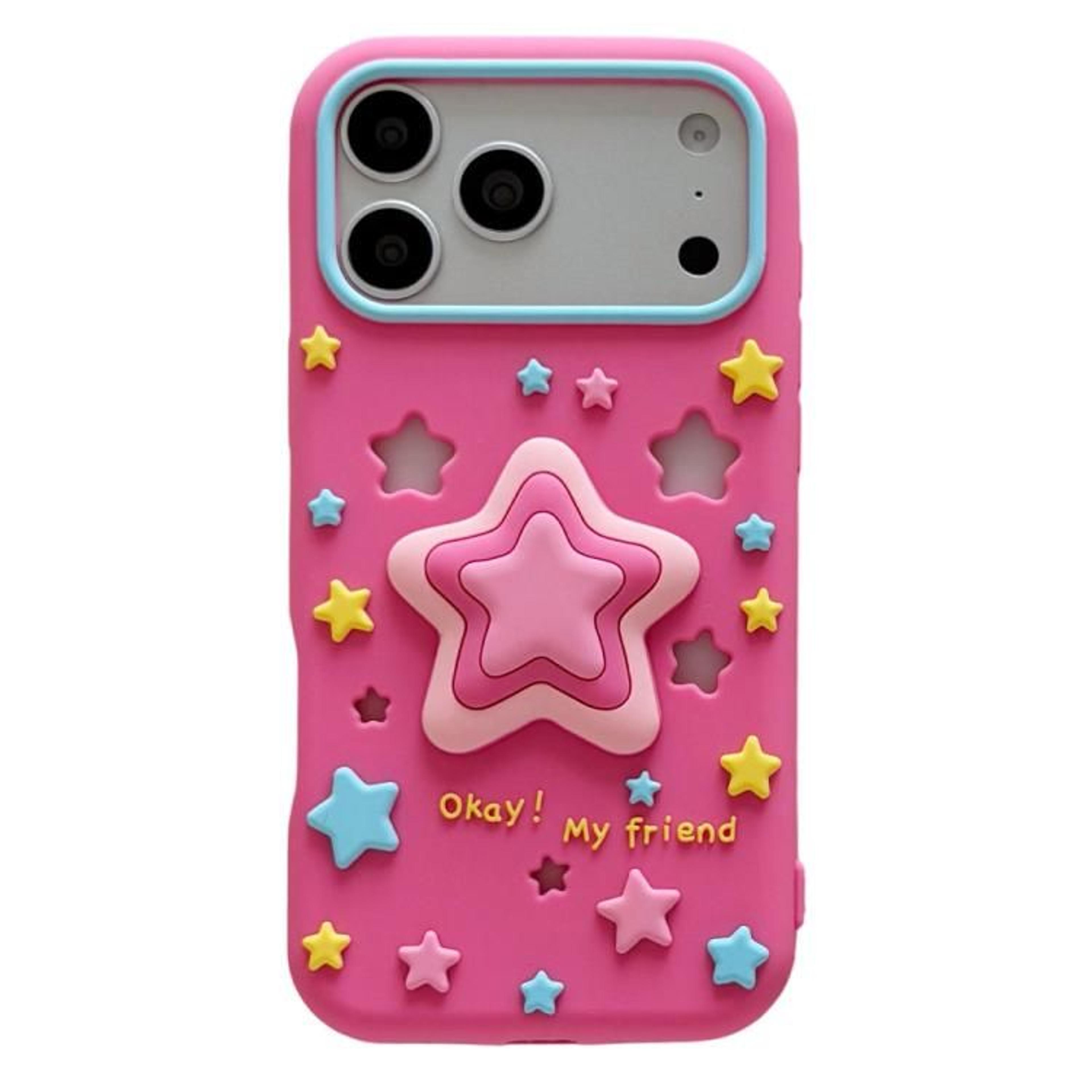 IPhone 18 Pro Max Silicone Case With Pressable Star Design 6