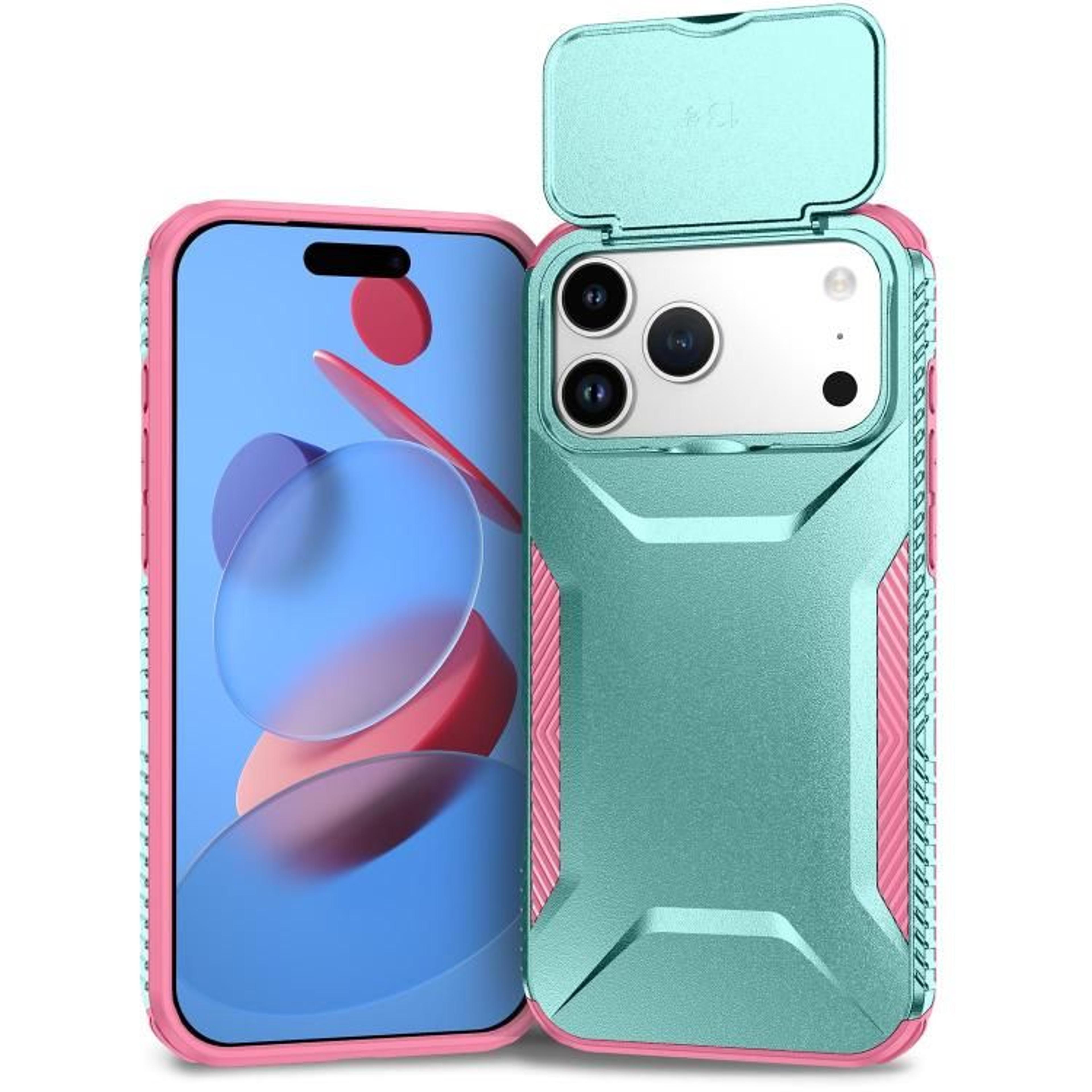 18 Pro Max Sliding Camera Cover Phone Case With TPU And PC Protection 7