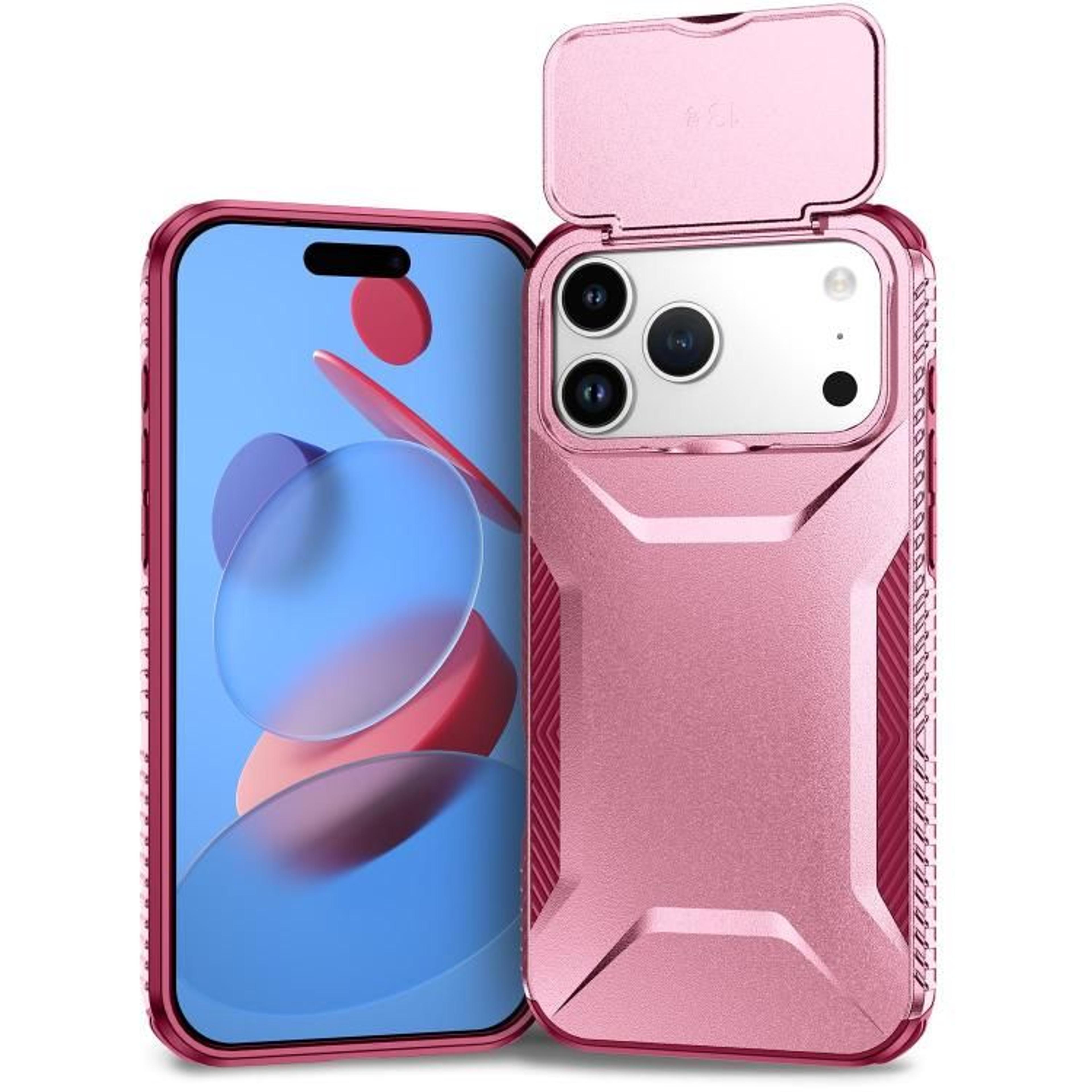 18 Pro Max Sliding Camera Cover Phone Case With TPU And PC Protection 8