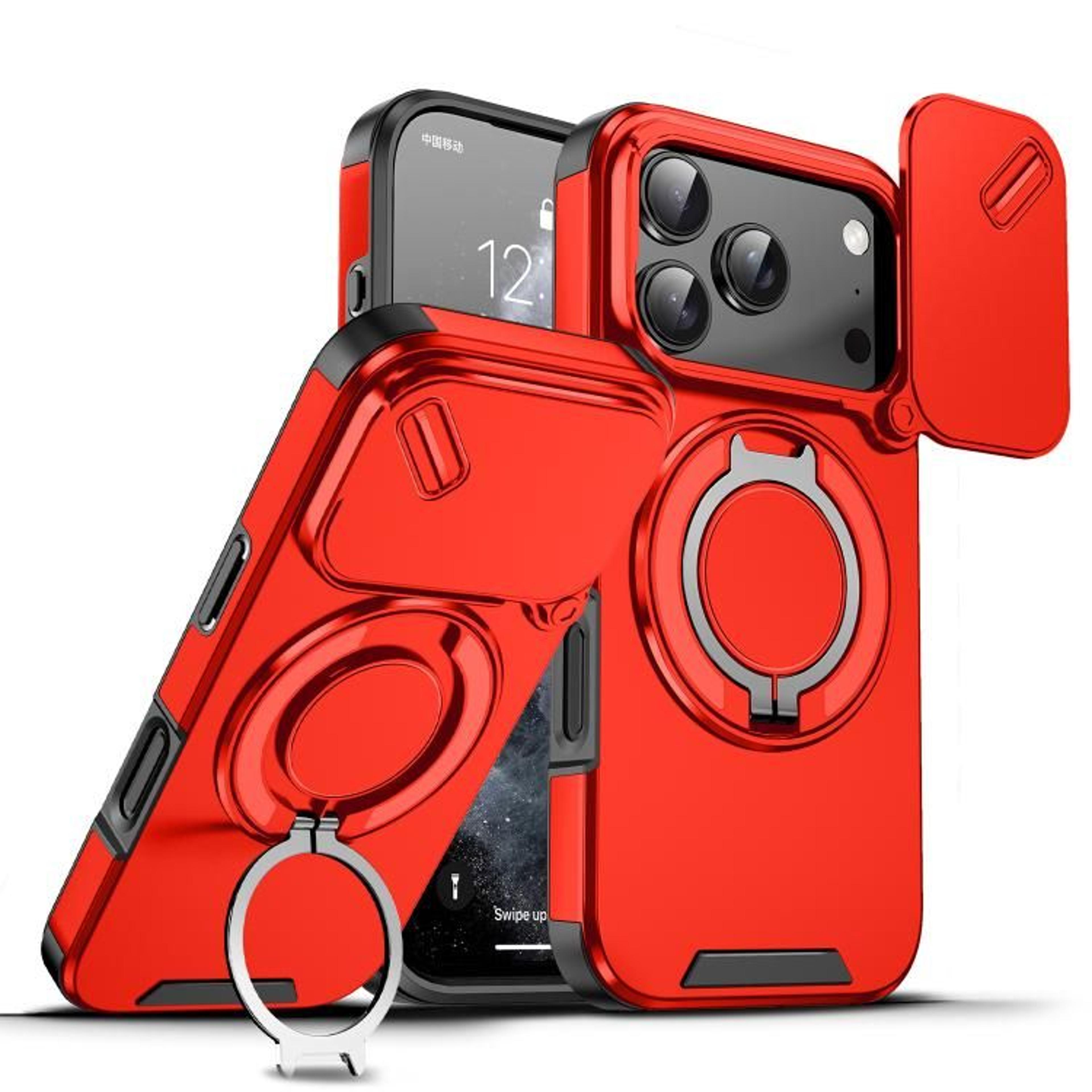18 Pro Sliding Camera Cover Ring Holder Phone Case 11