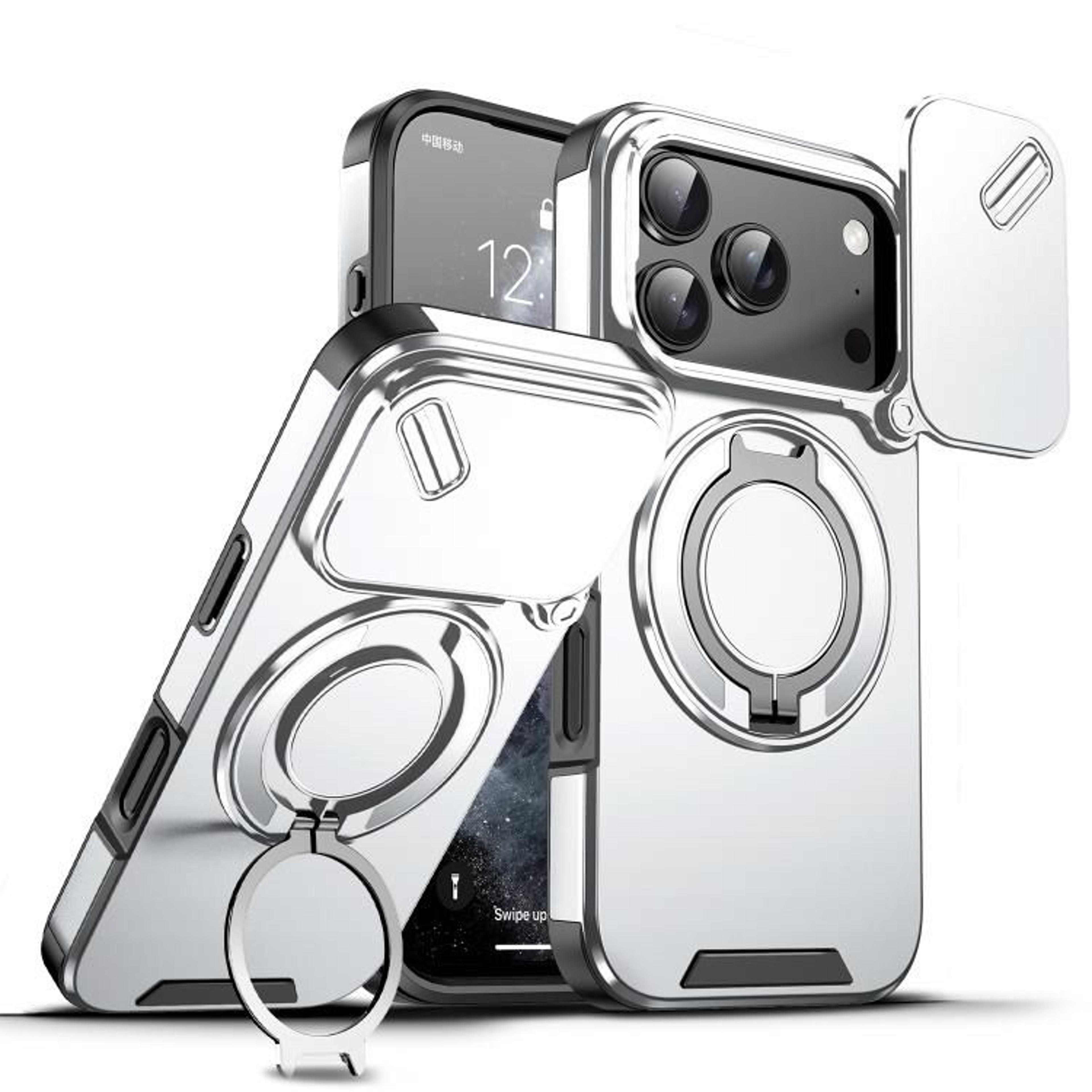 IPhone 18 Pro Max Sliding Camera Cover Ring Holder Case 15