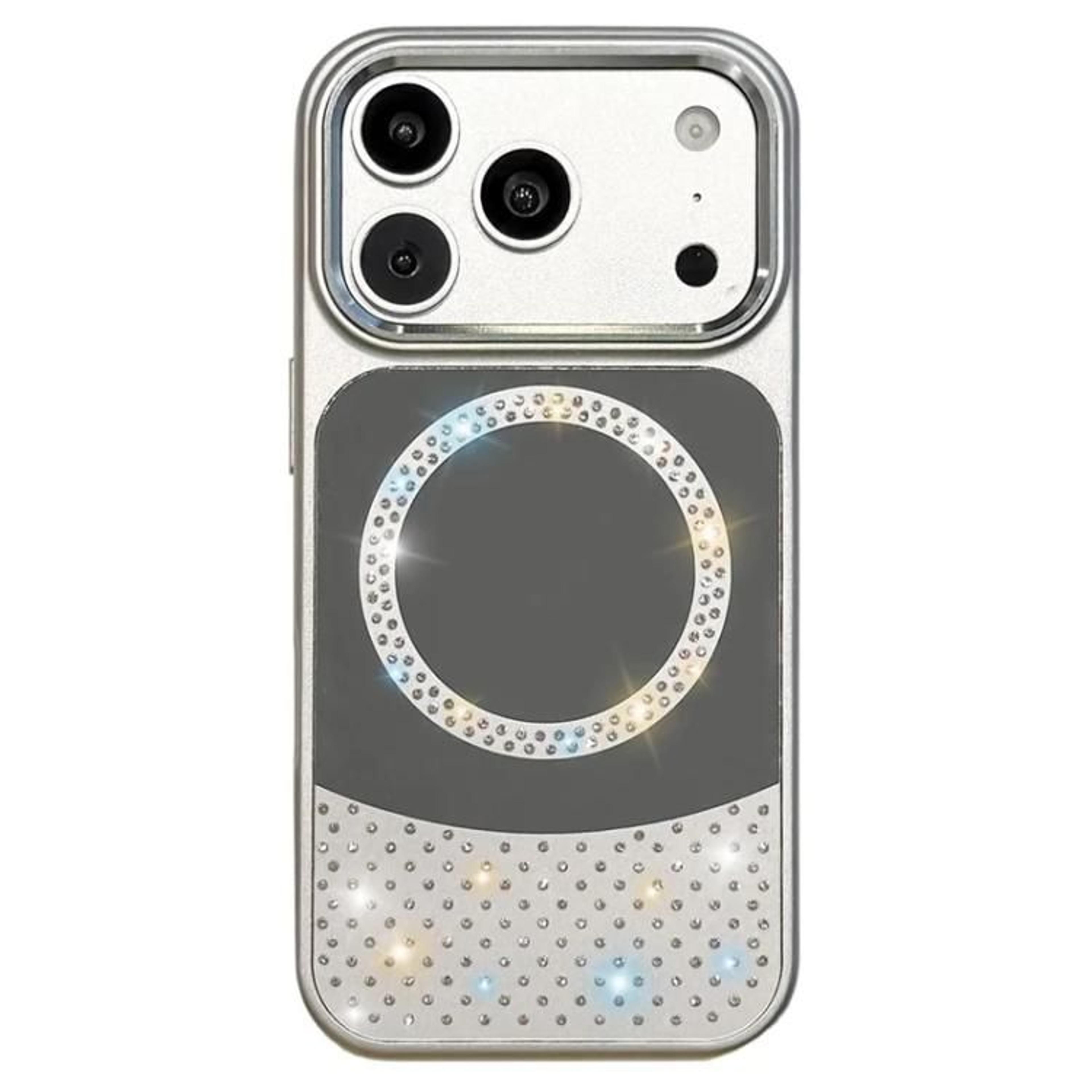 IPhone 18 Pro Crystal Mirror Rhinestone Magnetic Phone Case 13