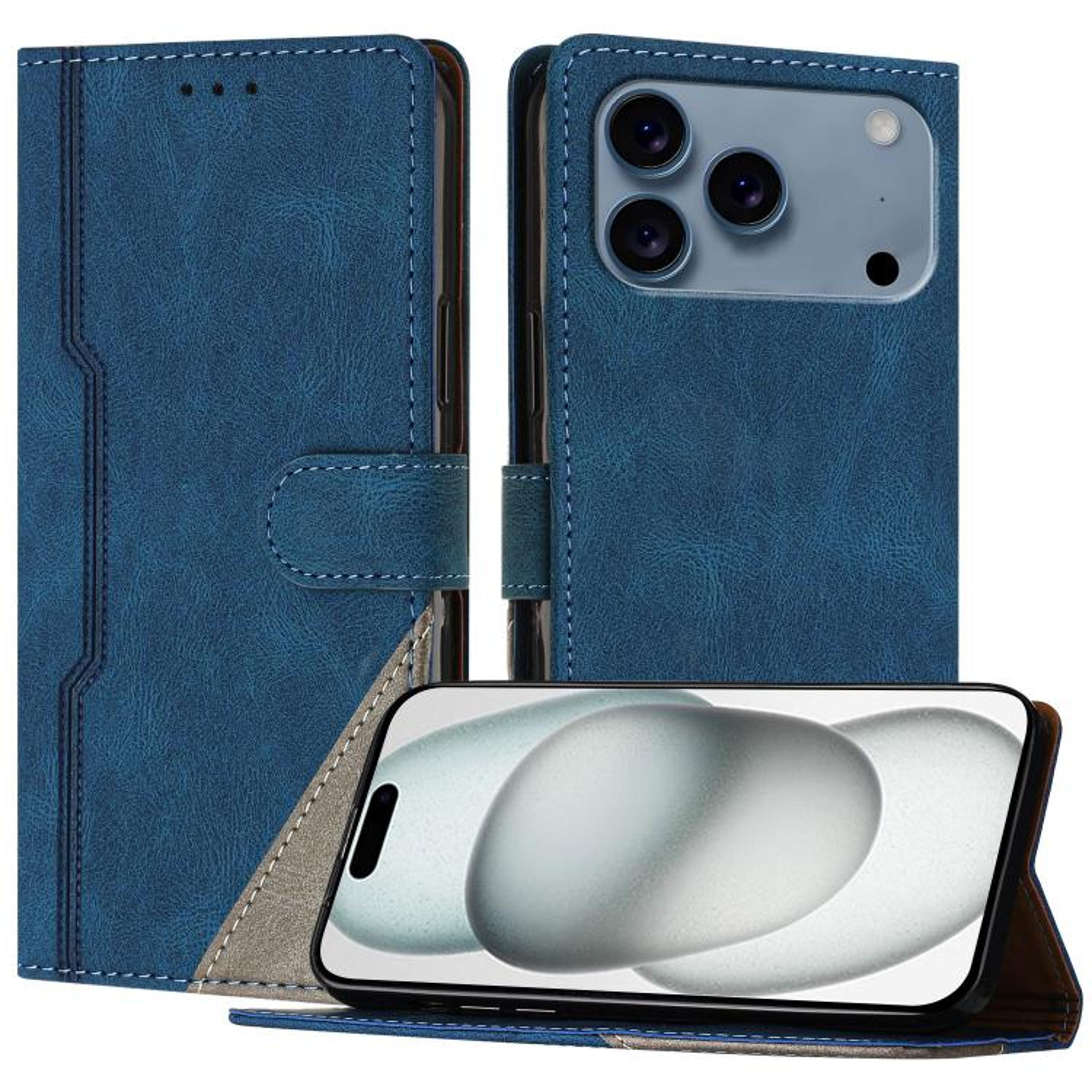 IPhone 18 Pro PU Leather Wallet Case With Card Slots Kickstand And Buckle Clasp 6