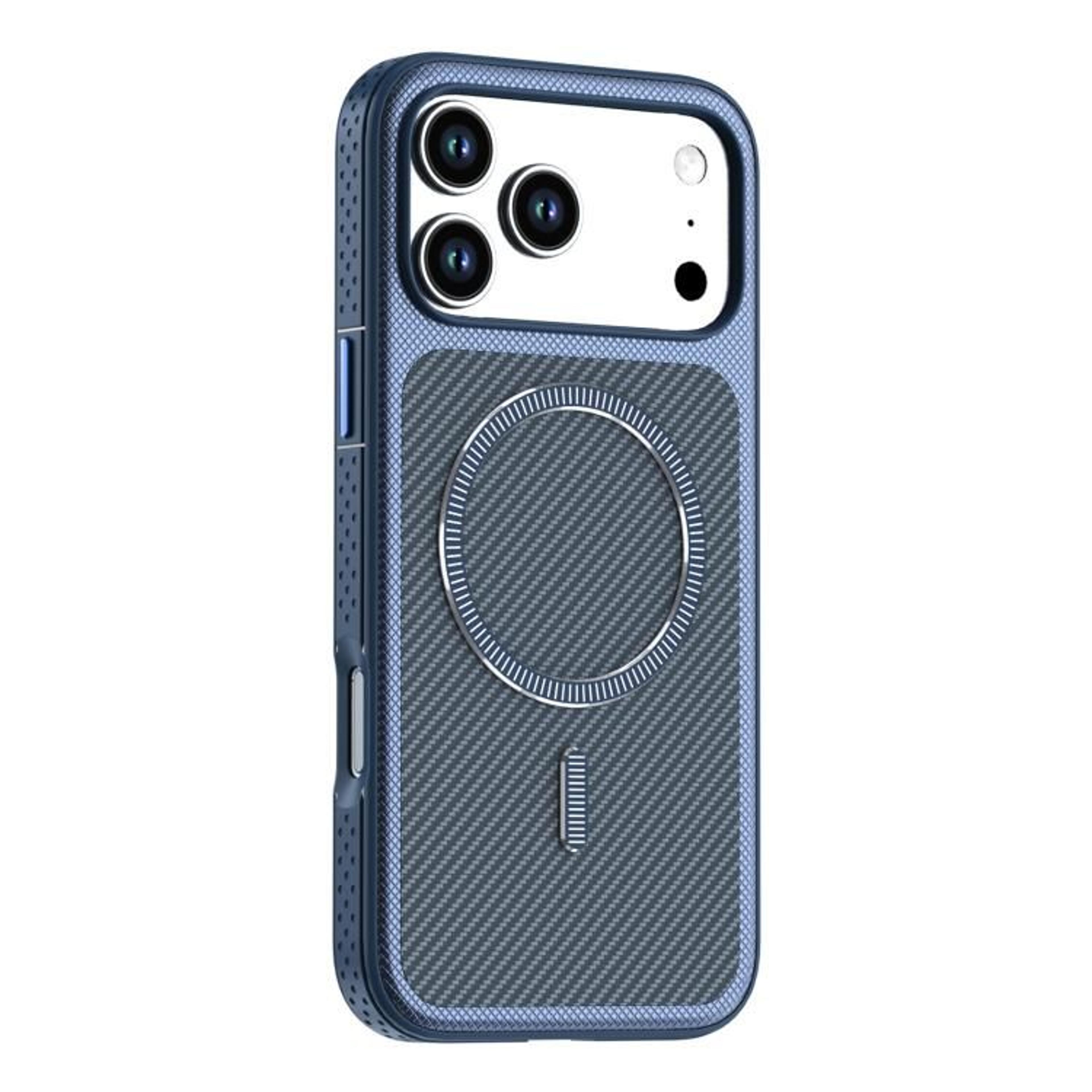 Carbon Fiber Texture Magnetic Phone Case For 18 Pro Max 11
