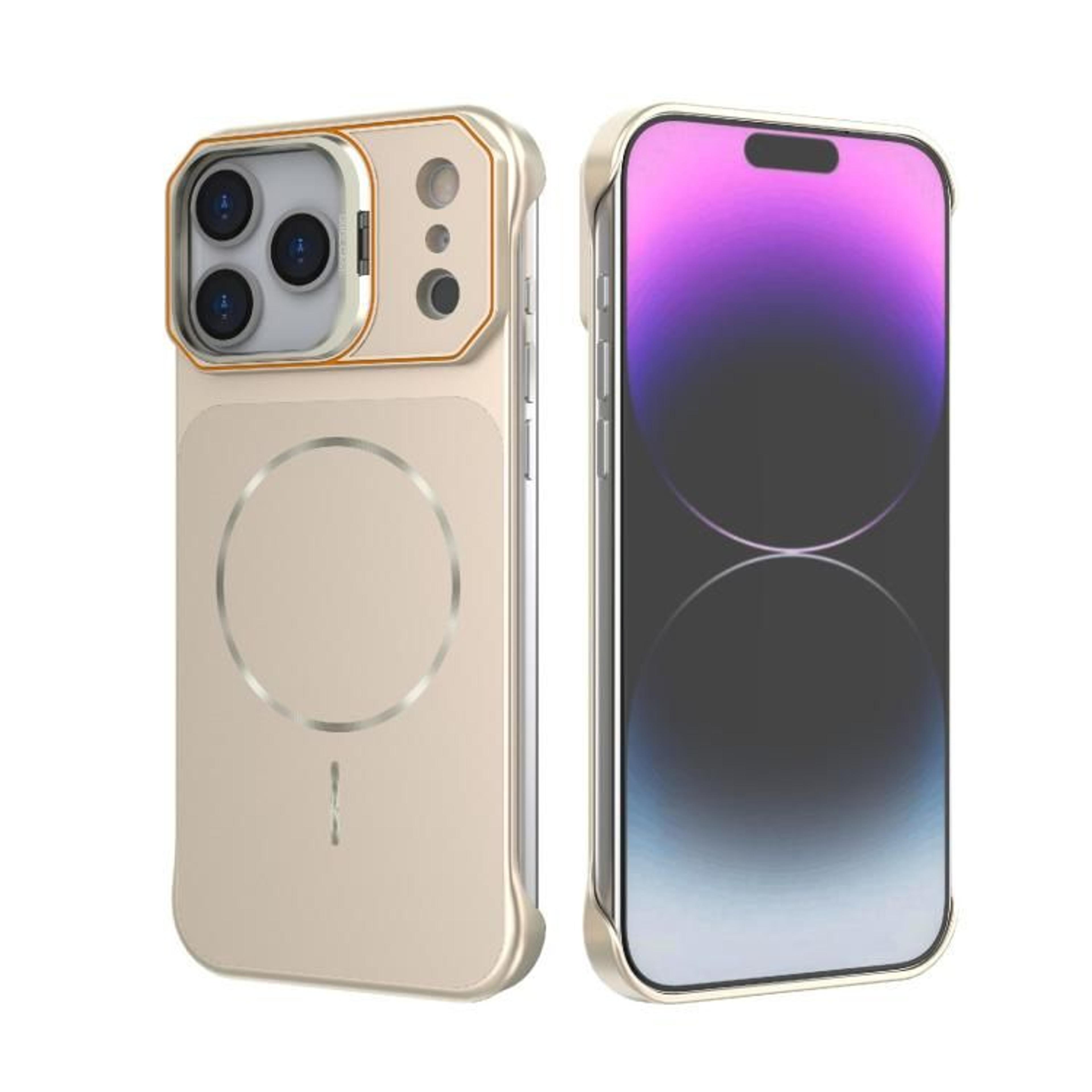 IPhone 18 Pro Magnetic Frameless PC Phone Case With Hidden Kickstand 5