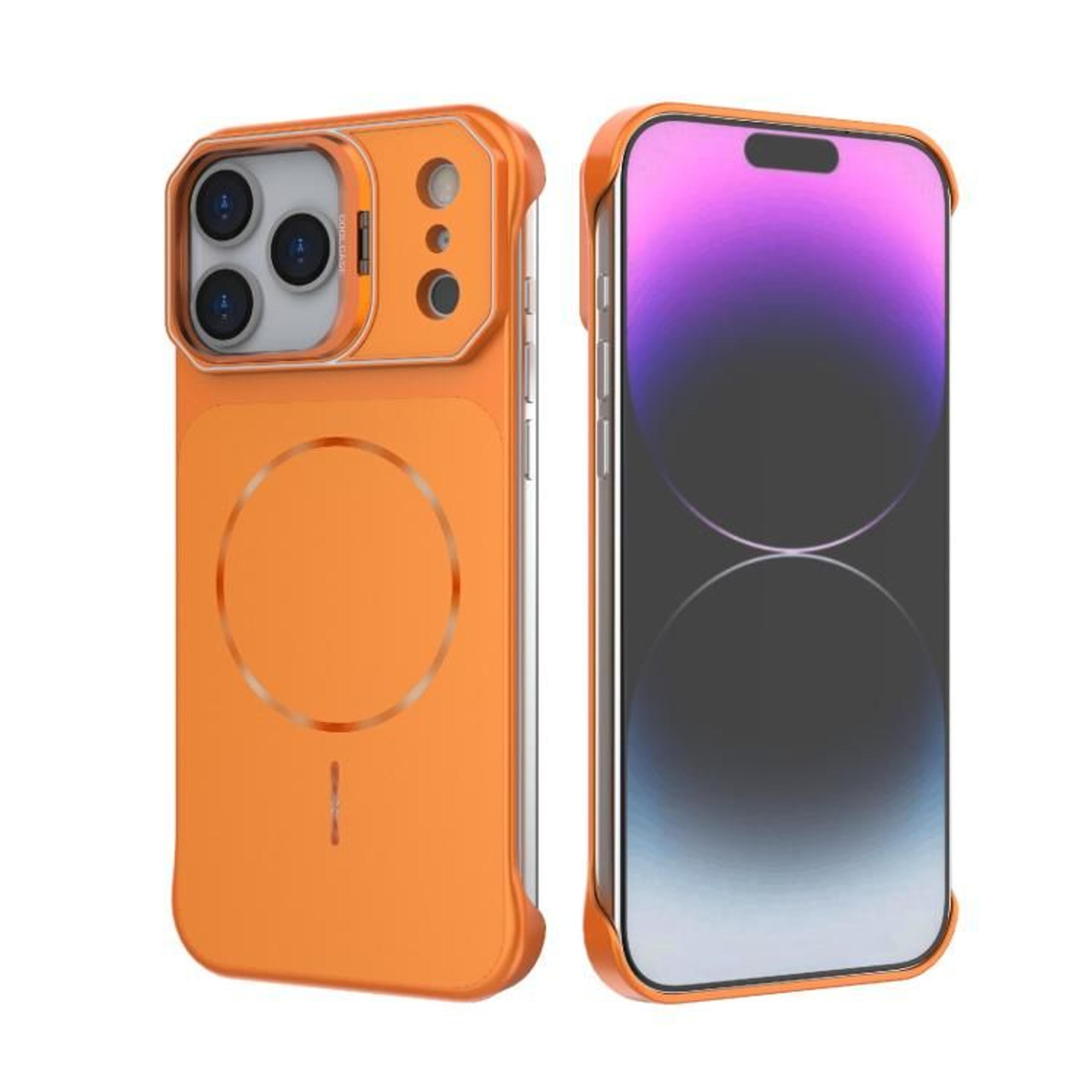 IPhone 18 Pro Magnetic Frameless PC Phone Case With Hidden Kickstand 8
